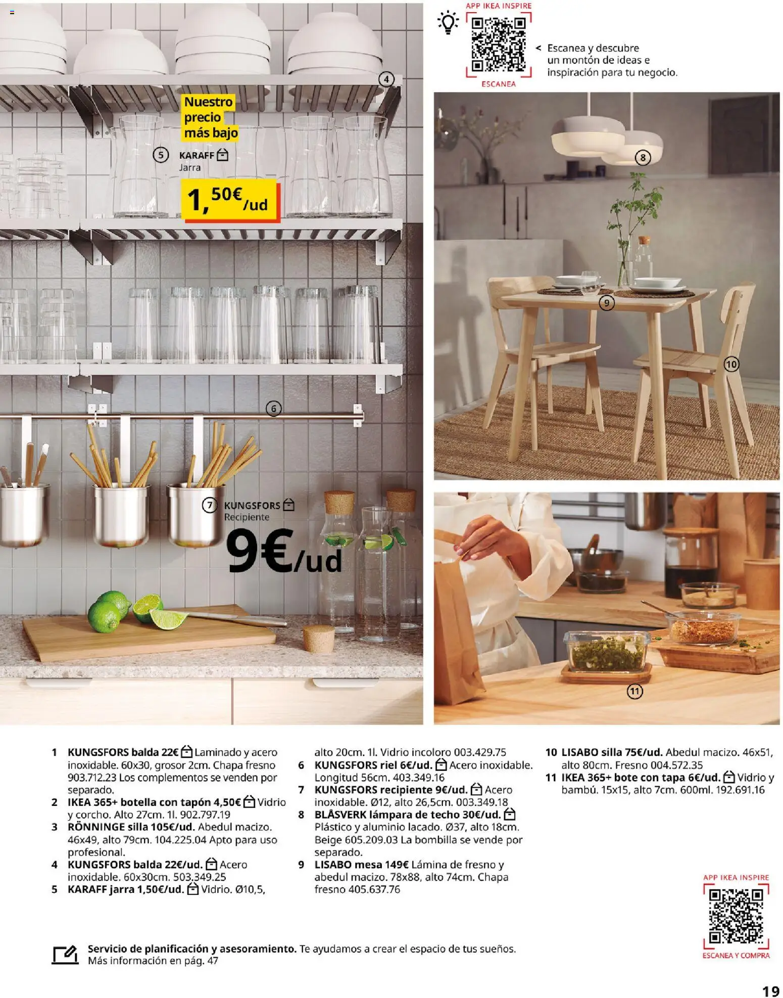 Catálogo IKEA para tu negocio │ válido desde el 01/02/2026 | Página: 19 | Productos: Té, Bombilla, Mesa, Lámpara