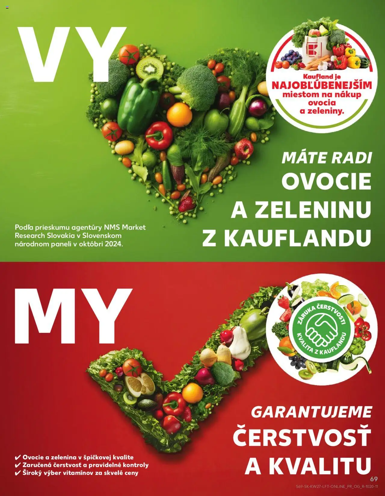 Nové Kaufland akcie – leták je platný od 03.07.2025 | Strana: 69 | Produkty: Ovocie