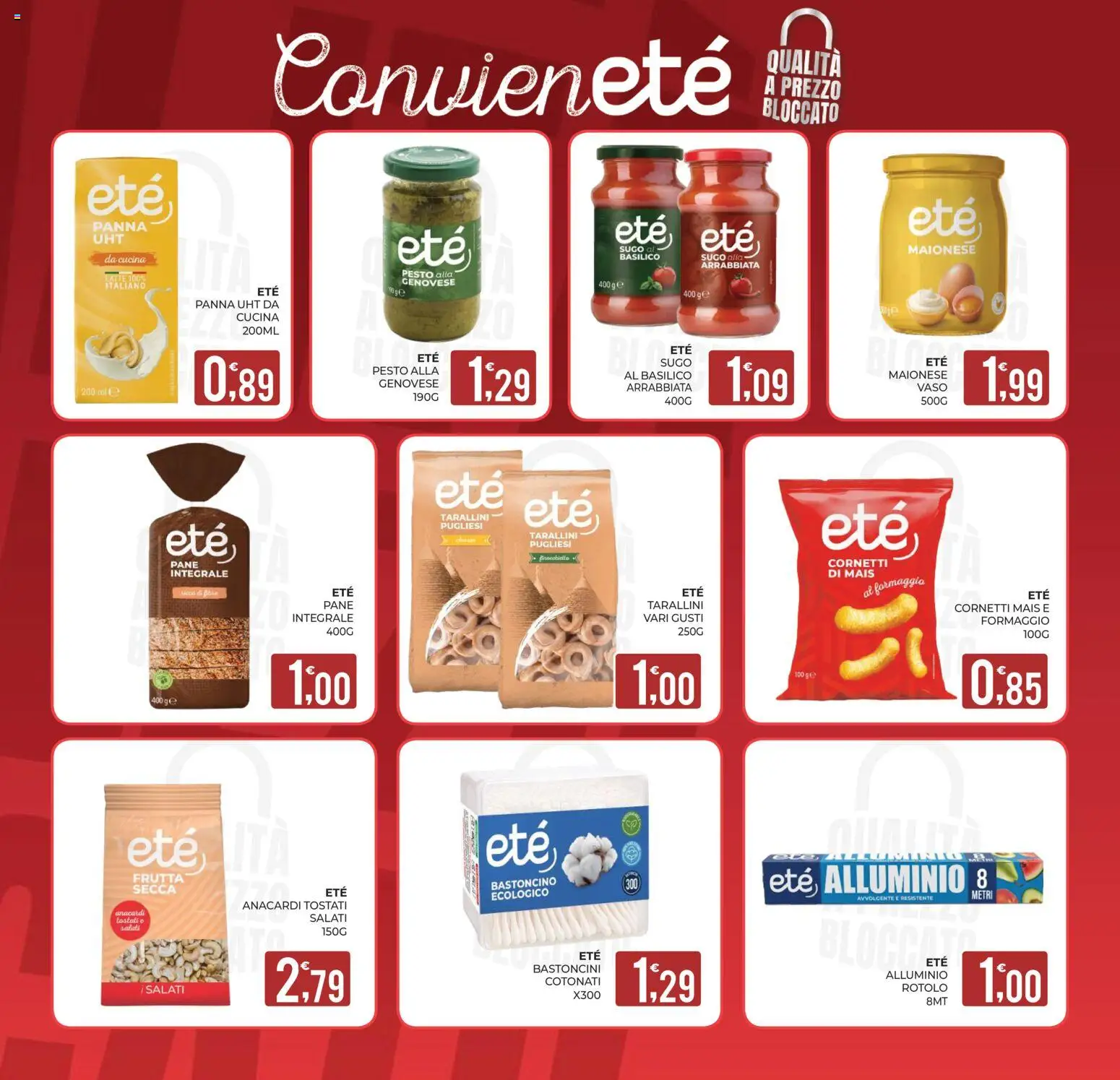 Volantino Eté del 22/09/2026 | Pagina: 17 | Prodotti: Latte, Anacardi, Basilico, Sugo