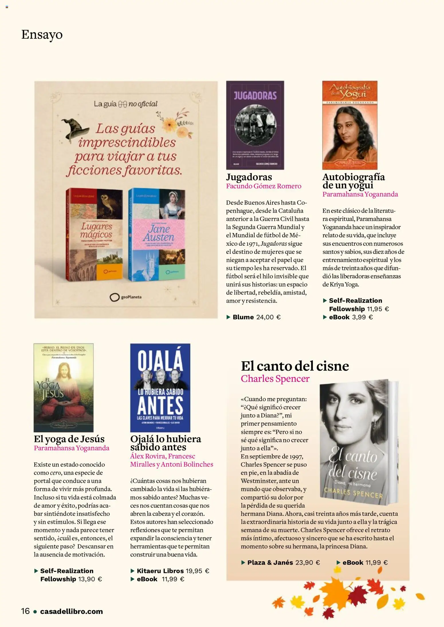 Casa del libro folleto │ válido desde el 16/10/2026 | Página: 16 | Productos: Libros, Té, Herramientas