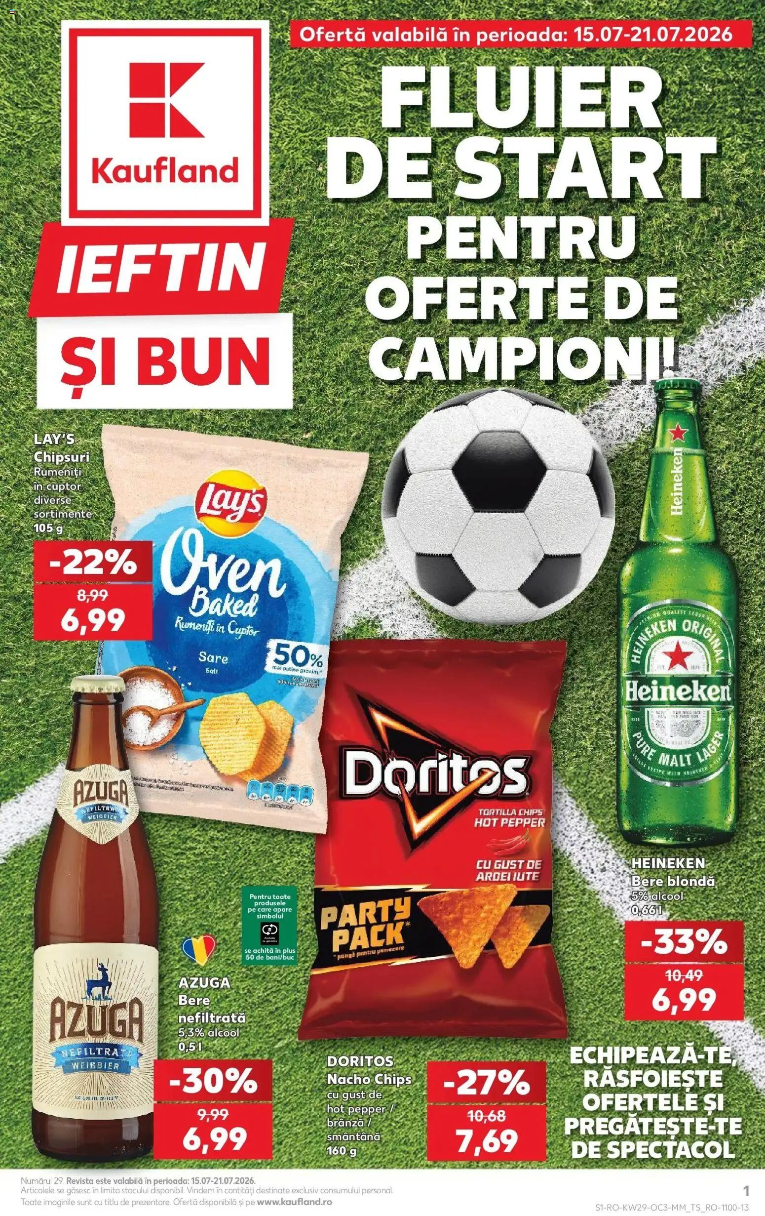 Noul catalog Kaufland – valabil de la 15.07.2026 | Pagină: 1 | Produse: Ardei, Ardei iute, Brânză, Smântână