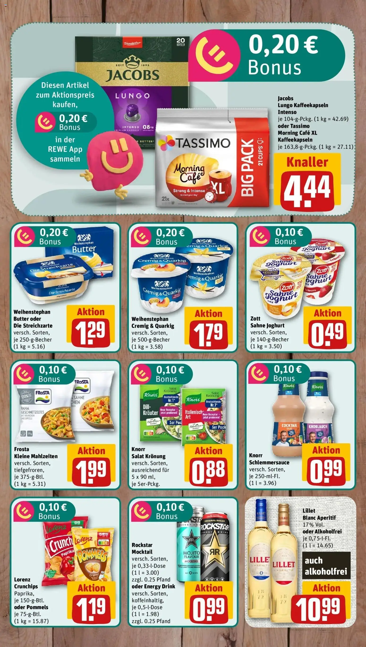 Rewe Prospekt Schneeberg – gültig ab 03.08.2026 | Seite: 6 | Produkte: Frosta, Paprika, Dill, Tassimo