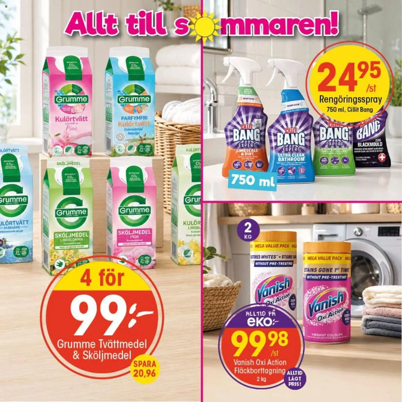 EKO reklamblad aktuell från 20/07/2026 | Sida: 6 | Produkter: Tvättmedel, Sköljmedel, Fläckborttagning, Rengöringsspray