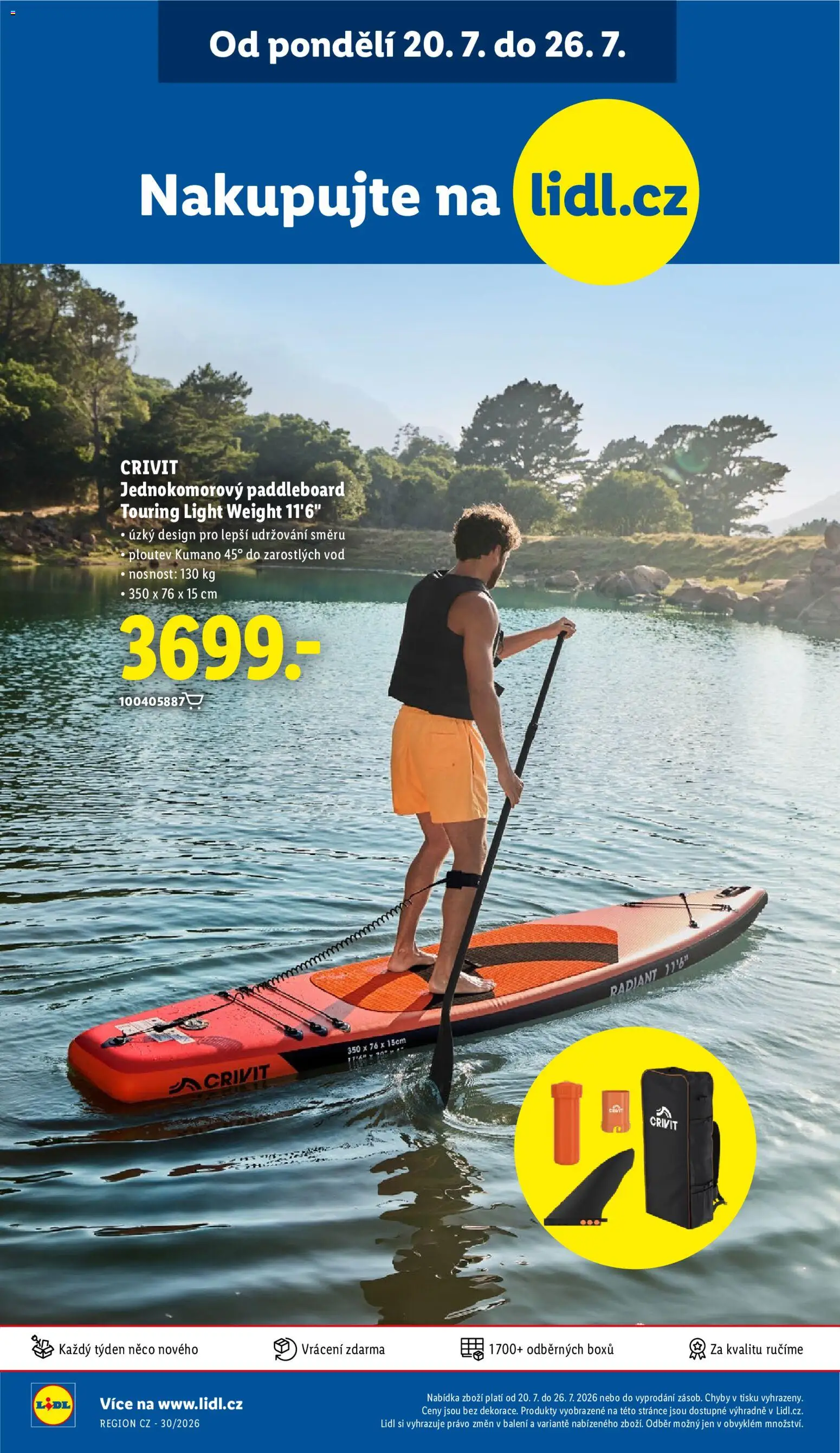 Lidl leták od 23.07.2026 | Strana: 50 | Produkty: Paddleboard