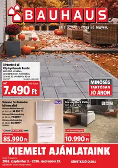 Bauhaus akciós újság - amely érvényes a következő dátumtól: 2026.09.03.