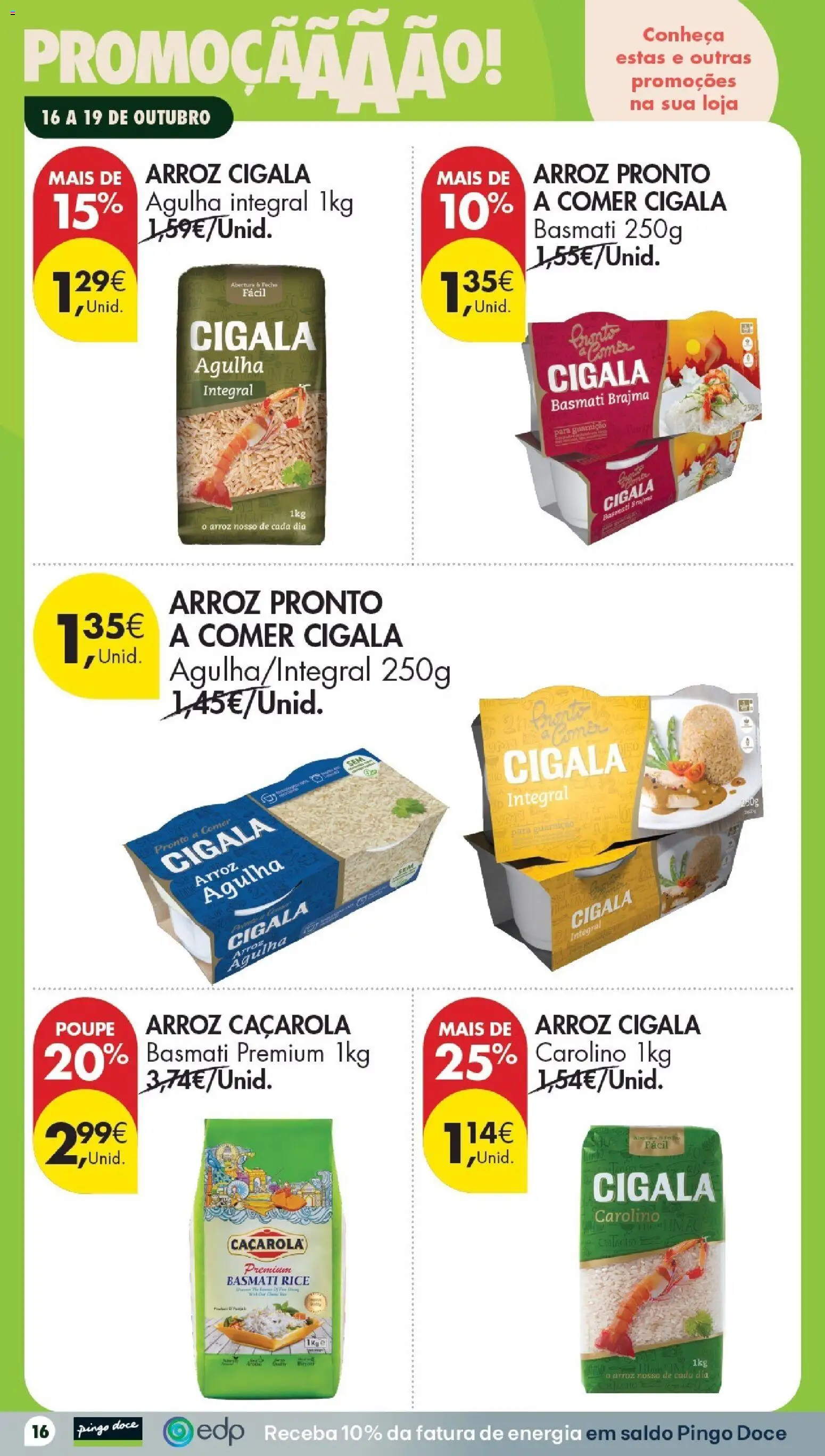 Pingo Doce folheto Poupe Este Fim de Semana │ válido de 16/10/2026 | Página: 16 | Produtos: Arroz