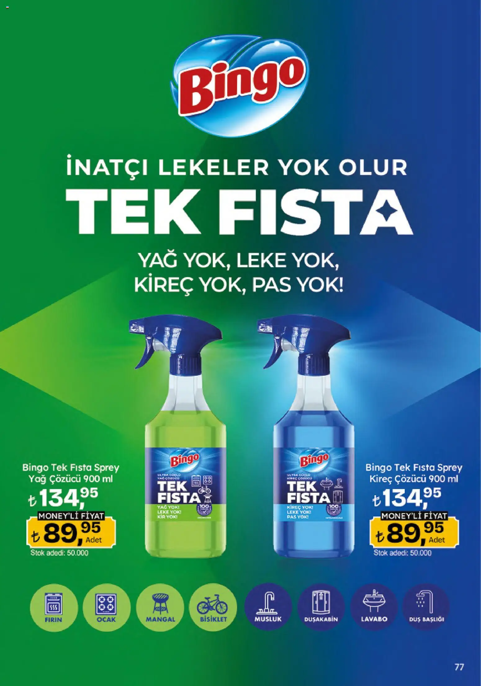 Migros Katalog - 5M Migroskop Dijital - 23 Temmuz 2026 tarihinden itibaren geçerlidir | Sayfa: 77 | Ürünler: Kireç çözücü, Duş, Yağ, Ocak