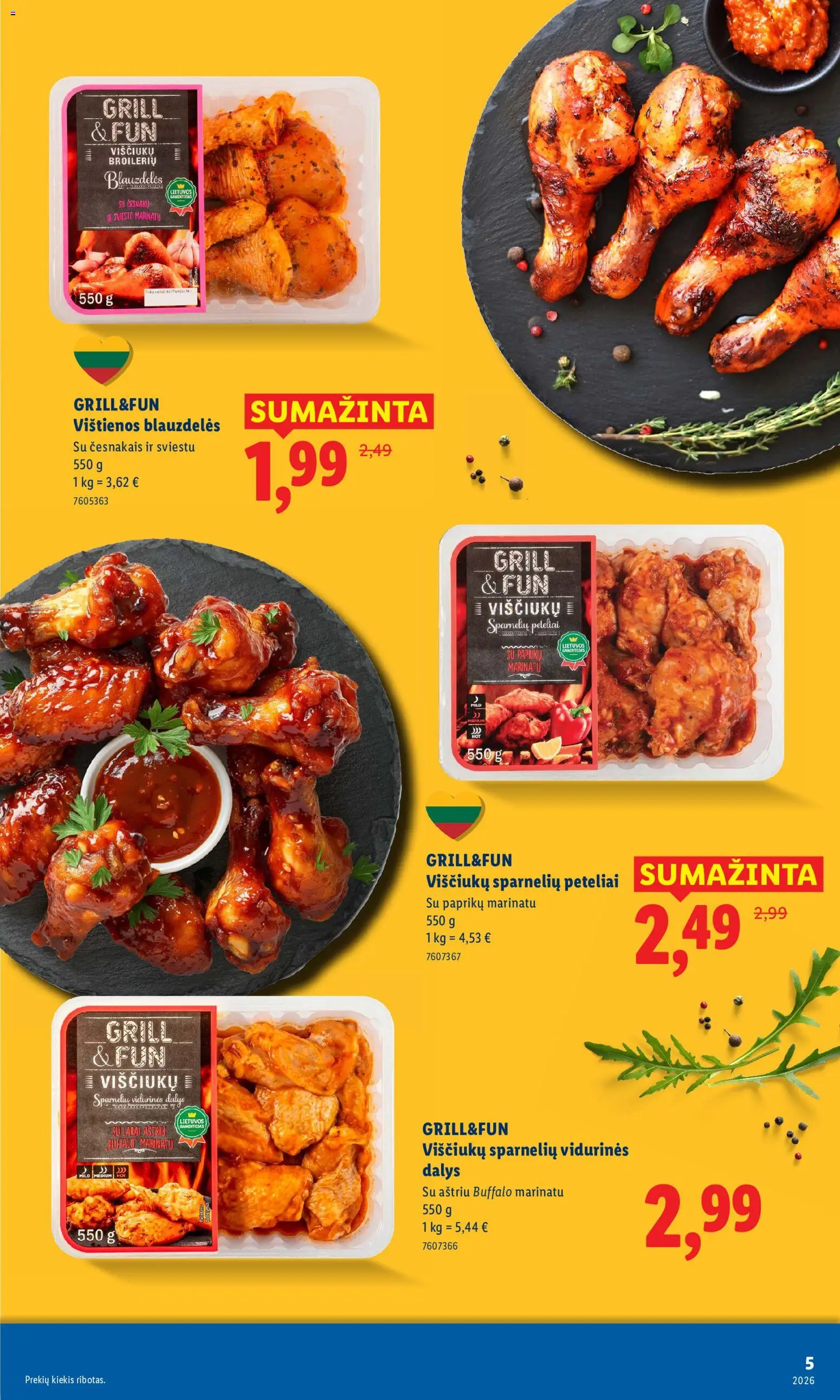 LIDL akcijos nuo 2026.04.06 | Puslapis: 7 | Prekių: Vištienos