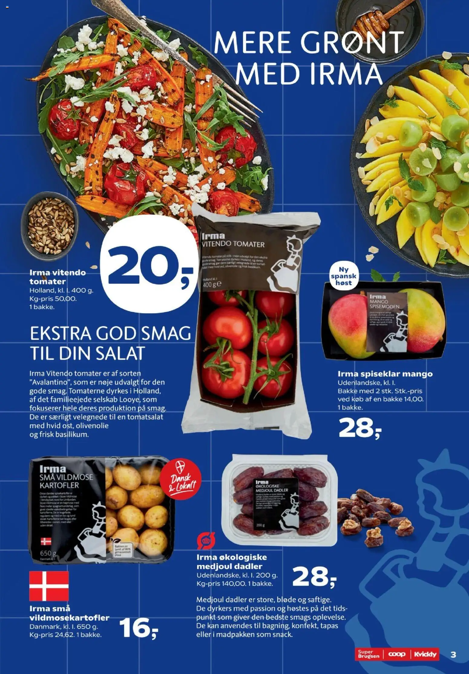 Kvickly tilbudsavis – gyldig fra 02/10/2026 | Side: 3 | Produkter: Mango, Stik, Olivenolie, Søm
