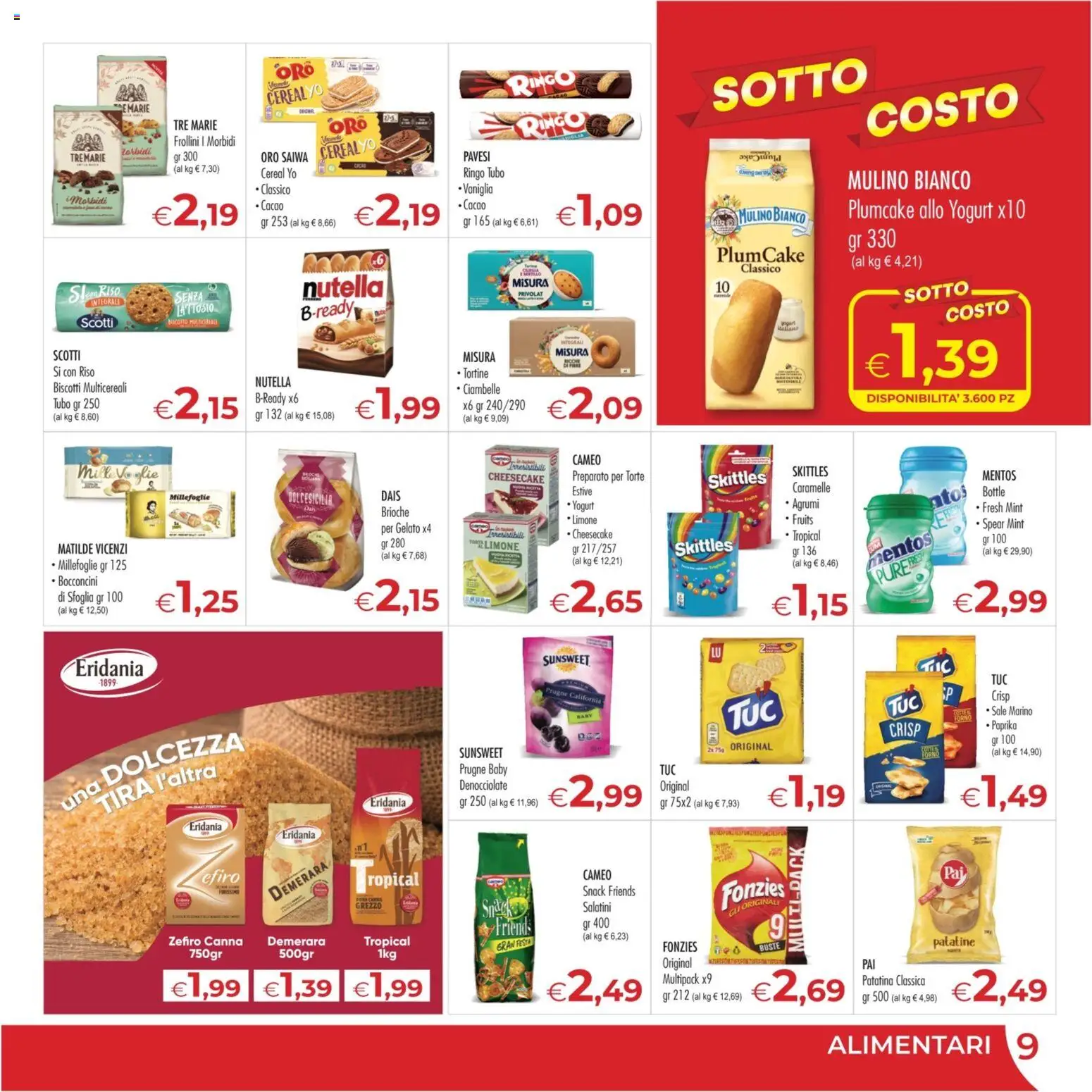 Volantino MerSi Supermercati del 17.06.2026 | Pagina: 9 | Prodotti: Ciambelle, Limone, Agrumi, Cacao