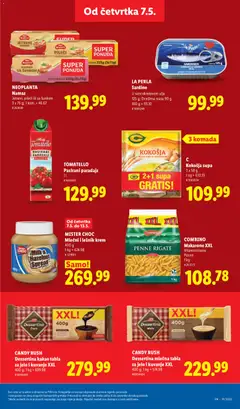 CANDY RUSH Dessertina kakao tabla za jelo i kuvanje XXL, Dessertina kakao tabla za jelo i kuvanje XXL 400 g - pregled Lidl kataloga - važi od 07.05.2026 | Strana: 29