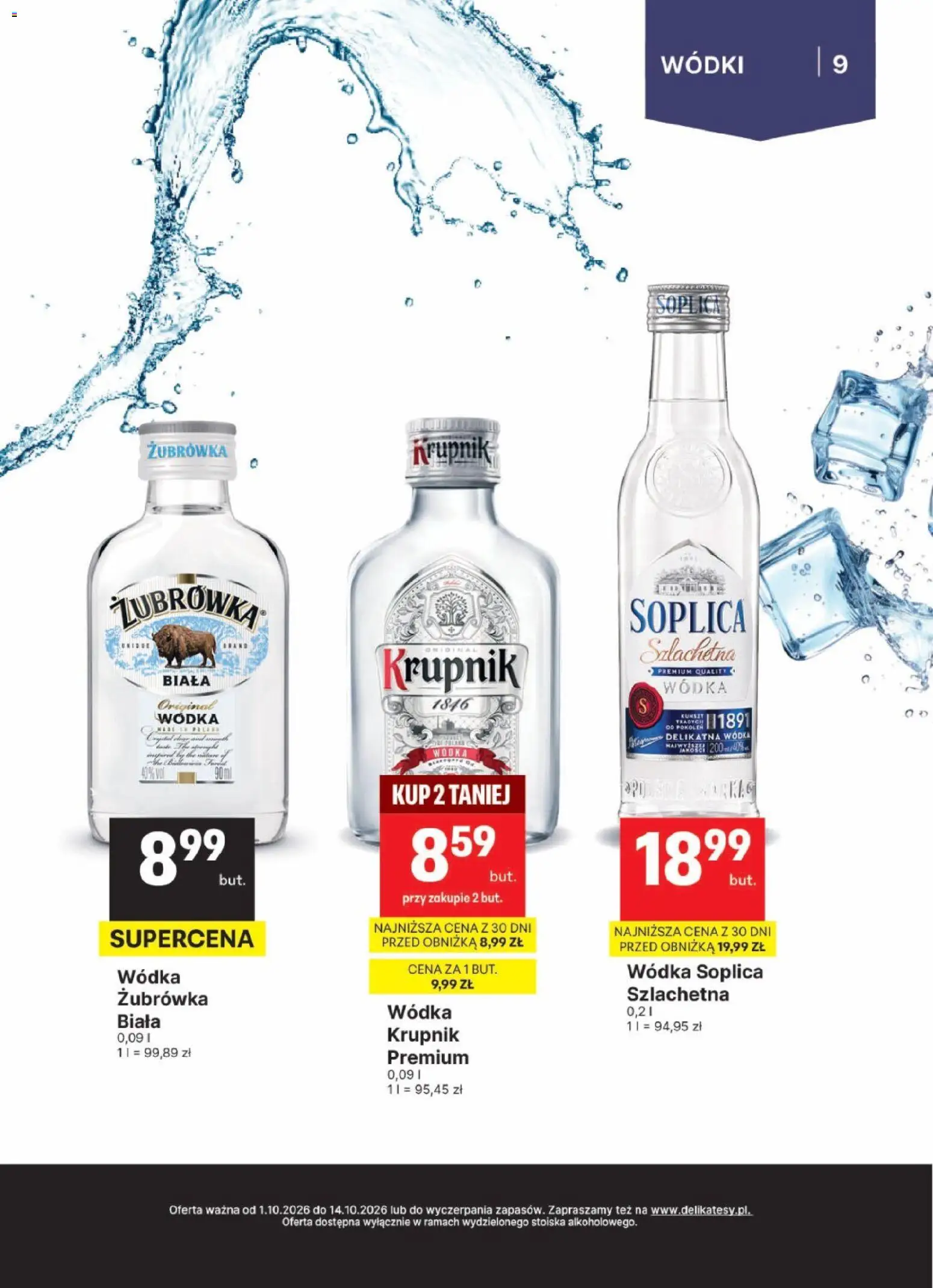 Delikatesy Centrum gazetka - DeliBarek od 01.10.2026 | Strona: 9 | Produkty: Krupnik, Soplica, Żubrówka, Wódka