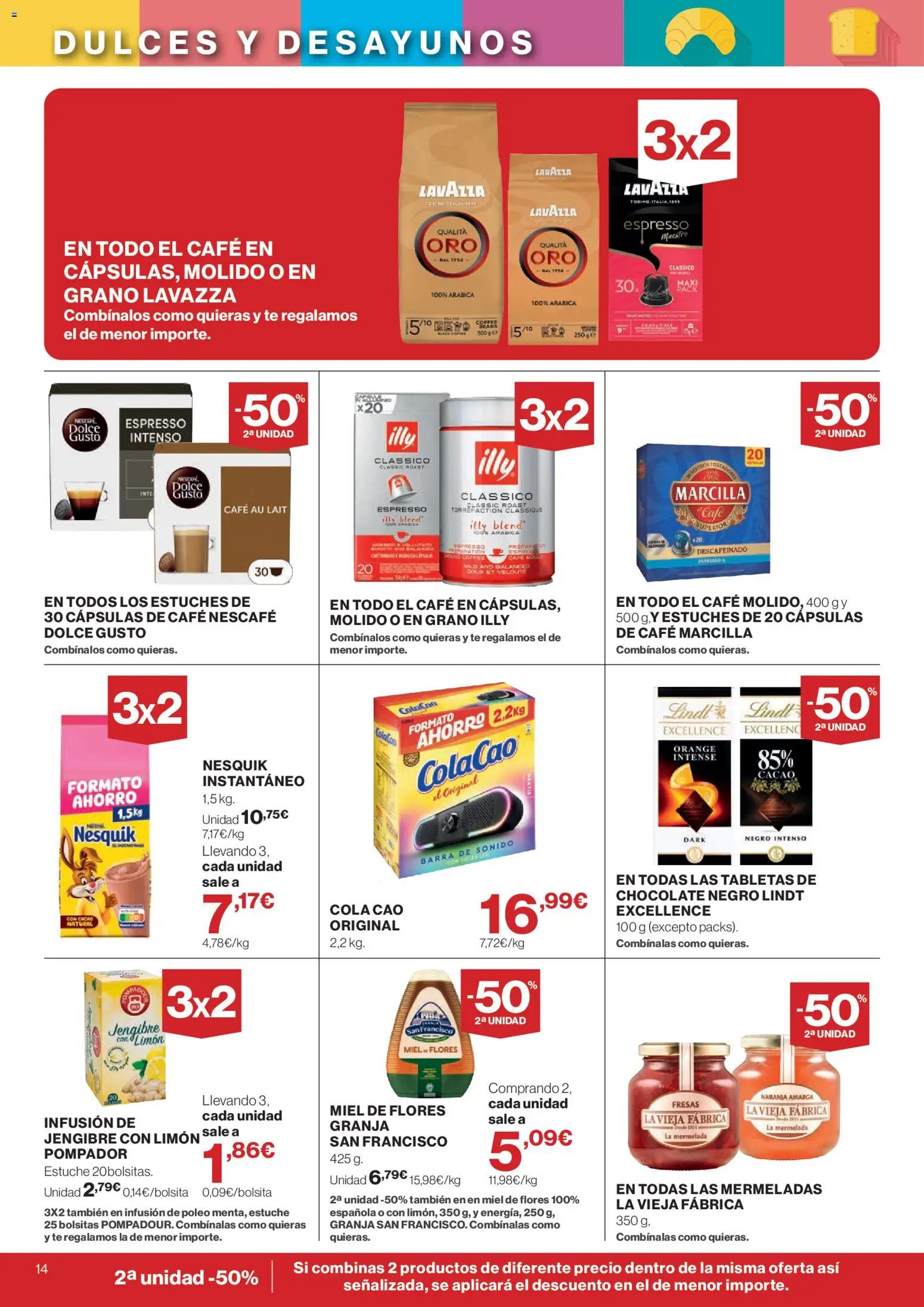 Supercor Canarias │ válido desde el 26/08/2026 | Página: 14 | Productos: Cápsulas, Café, Lindt, Dulces