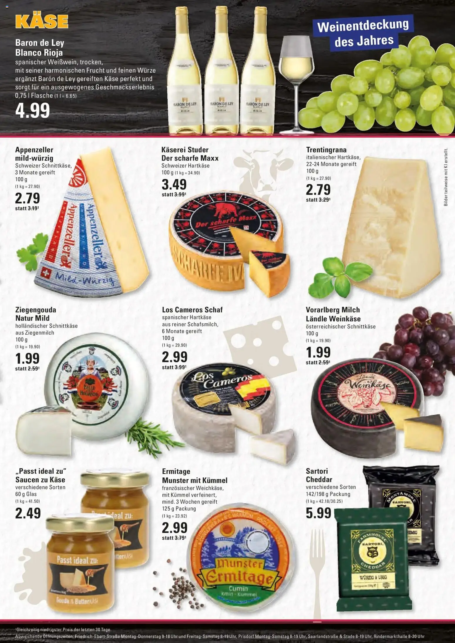 Edeka Prospekt Prisdorf (ab 31.08.2026) » Angebote Online | Seite: 7 | Produkte: Milch, Käse, Bilder, Uhr