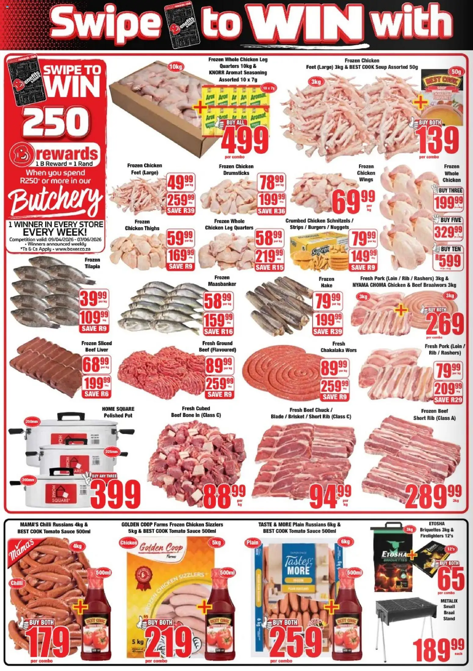 New Boxer catalogue – valid from 25.05.2026 | Page: 2 | Products: Magdalenas, Chicken, Soup, Aromat