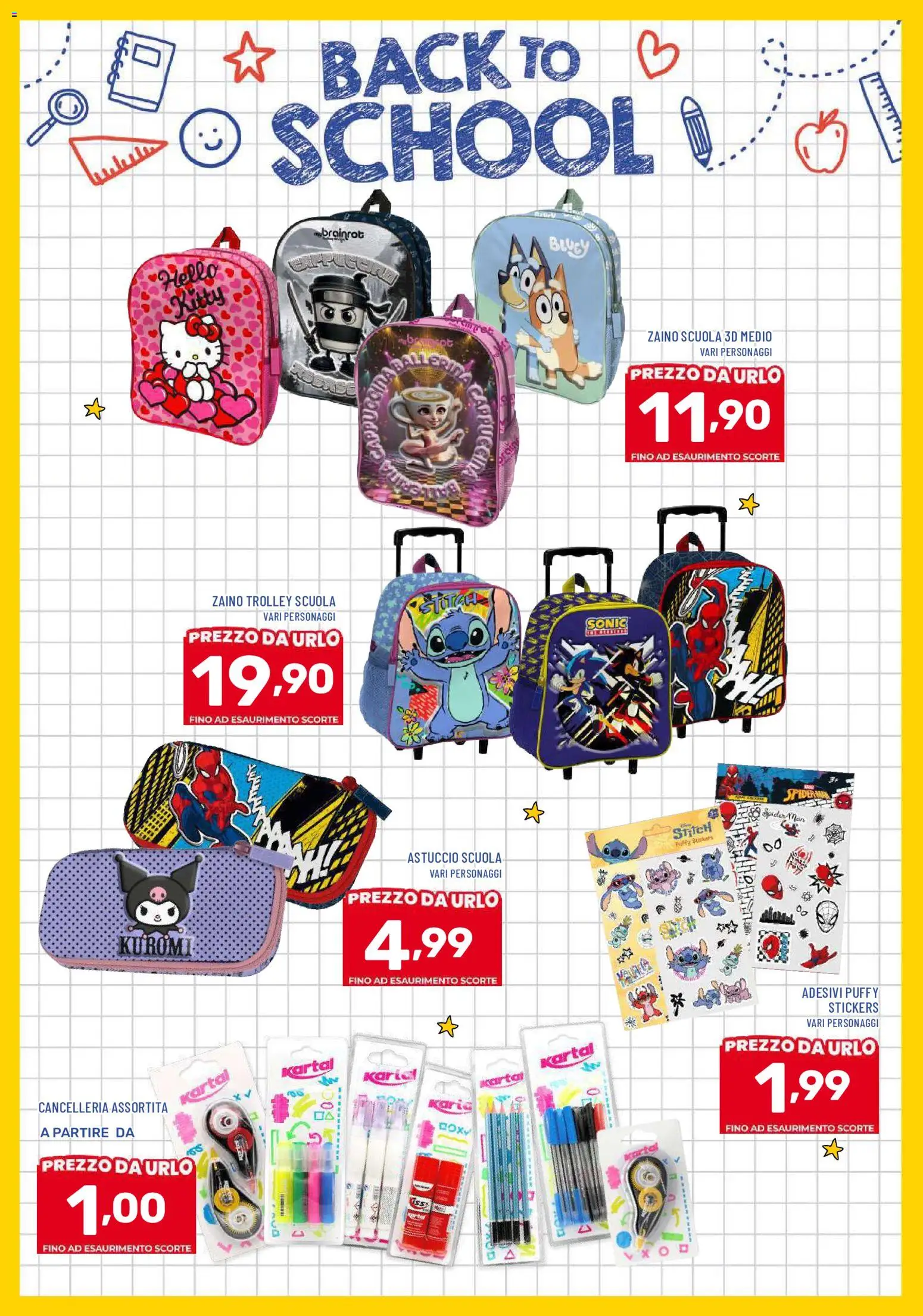 Volantino Il Centesimo del 11/08/2026 | Pagina: 15 | Prodotti: Zaino, Astuccio, Trolley
