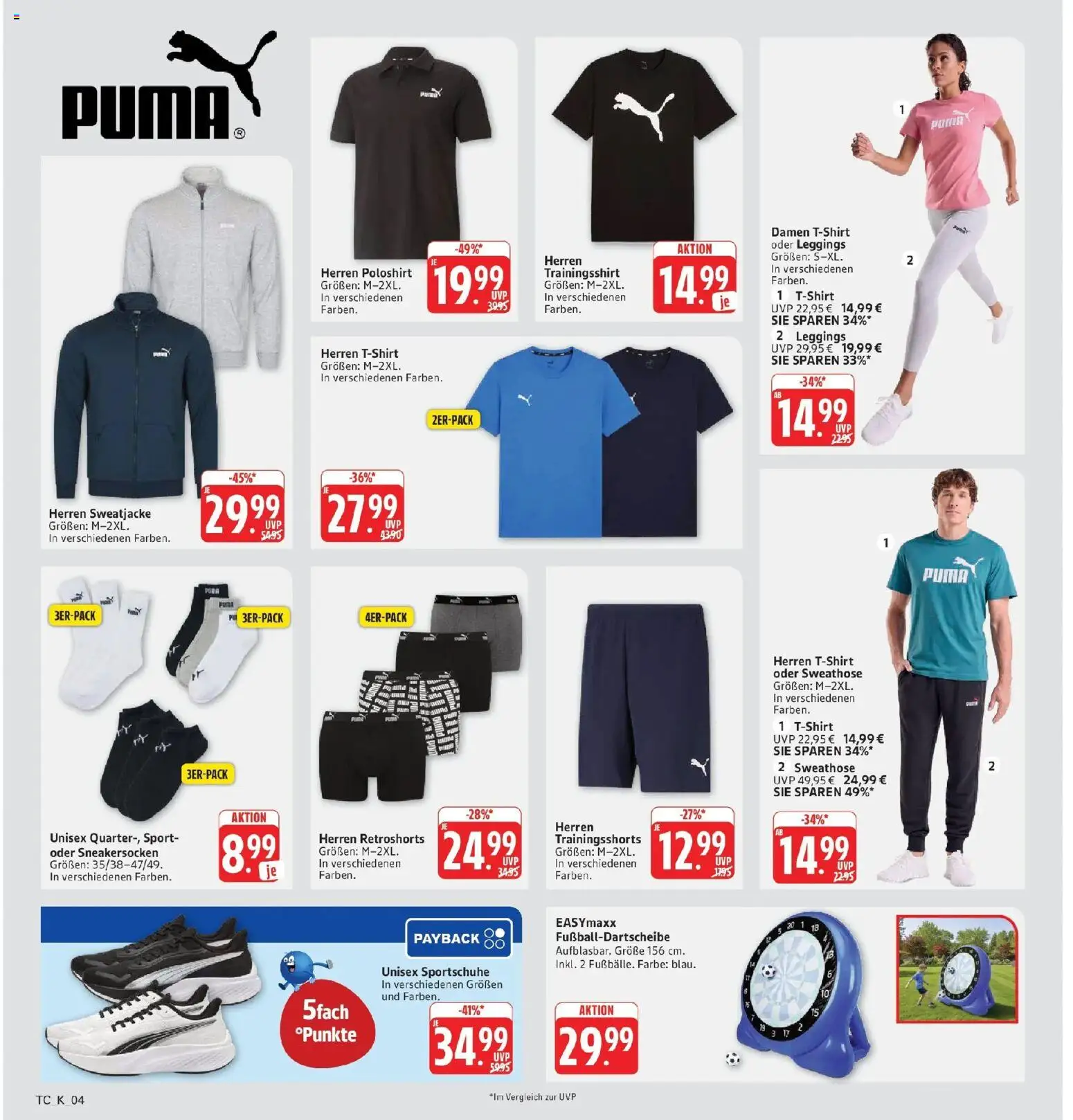 Marktkauf Prospekt Friedrichshafen (ab 31.08.2026) » Angebote online | Seite: 36 | Produkte: Sweathose, Sweatjacke, Poloshirt, Leggings