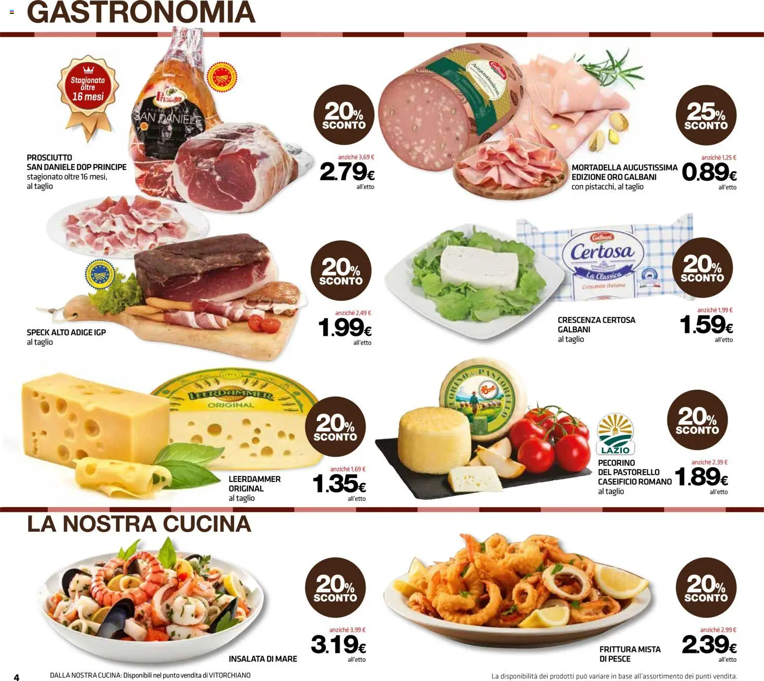 Volantino Superconti del 13/08/2026 | Pagina: 4 | Prodotti: Speck, Prosciutto, Mortadella, Crescenza