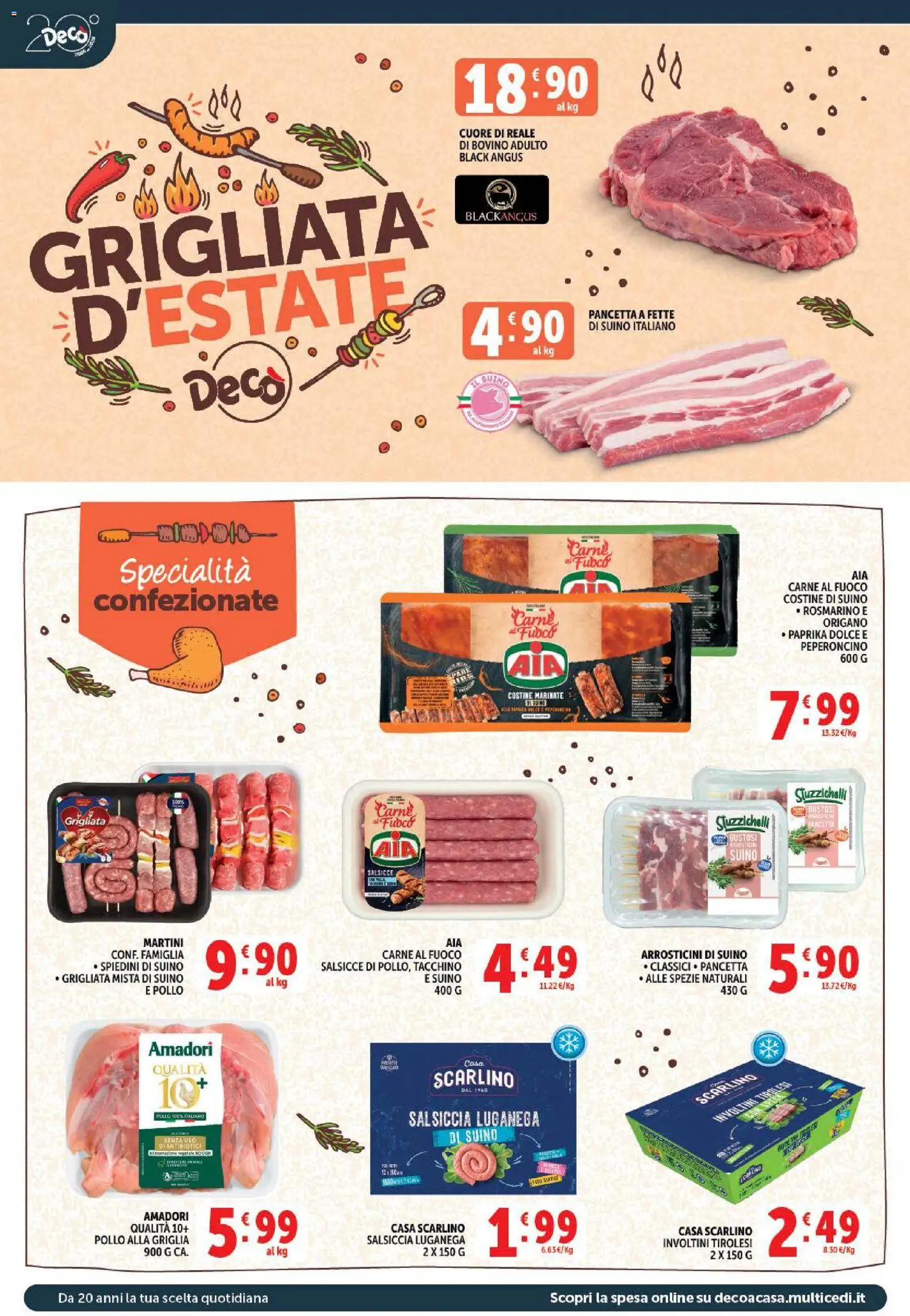 Volantino Decò del 11/08/2026 | Pagina: 6 | Prodotti: Bovino, Rosmarino, Salsiccia, Peperoncino