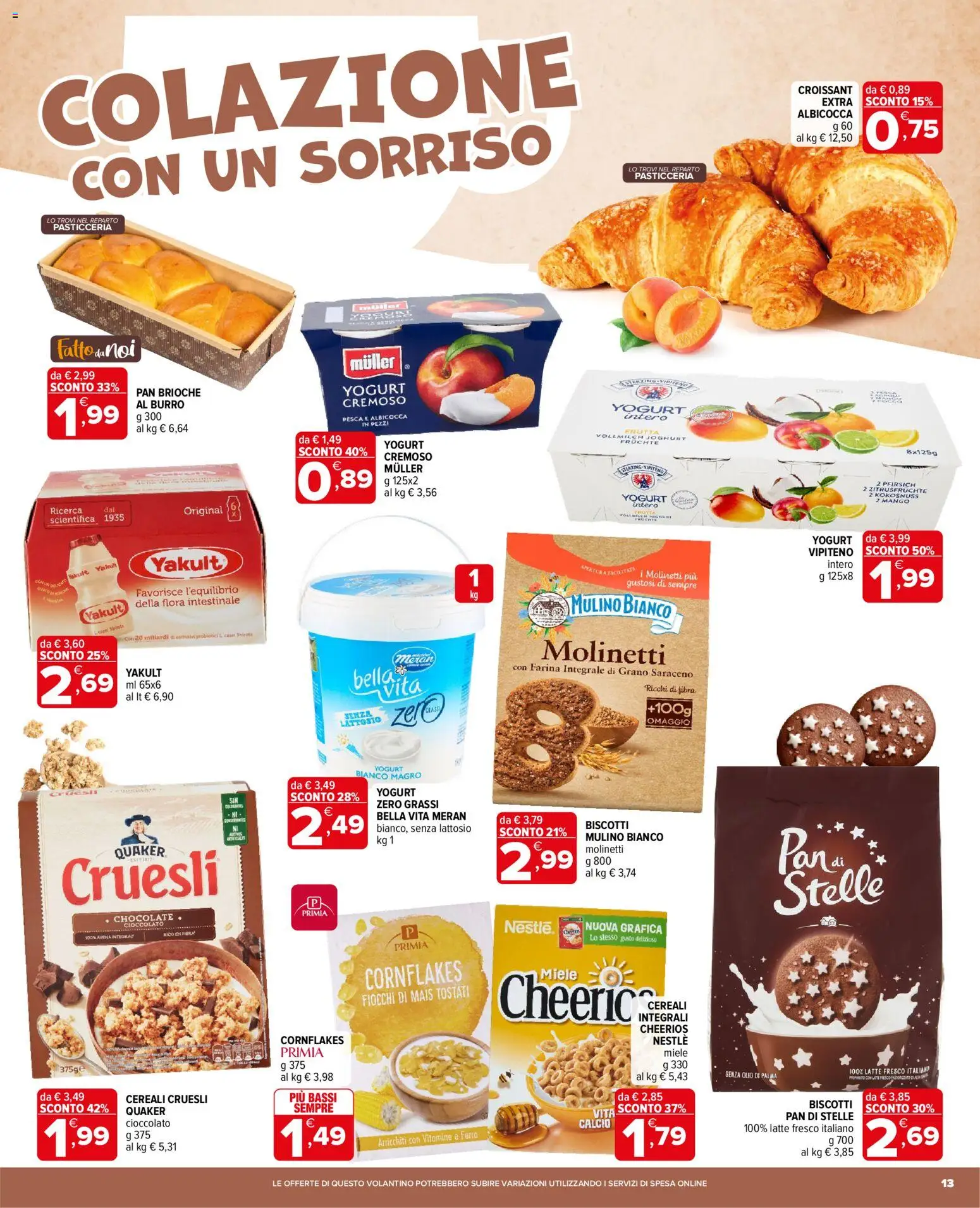 Volantino Iperal del 28/10/2026 | Pagina: 13 | Prodotti: Burro, Pesca, Fiocchi di mais, Ferro