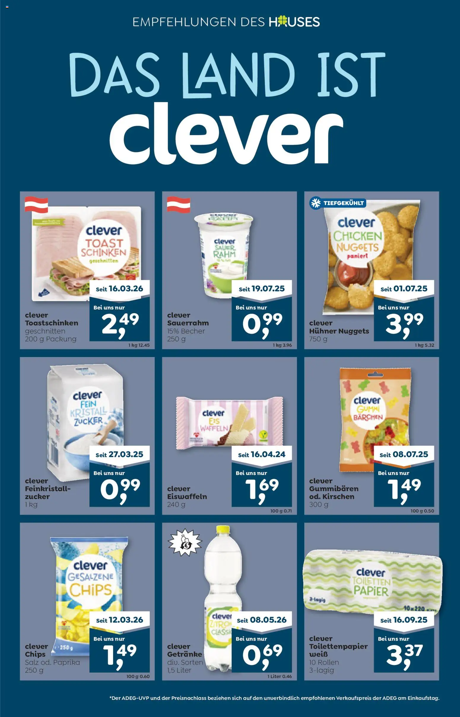 ADEG Flugblatt gültig ab 28.05.2026 | Seite: 5 | Produkte: Chips, Salz, Zucker, Rum