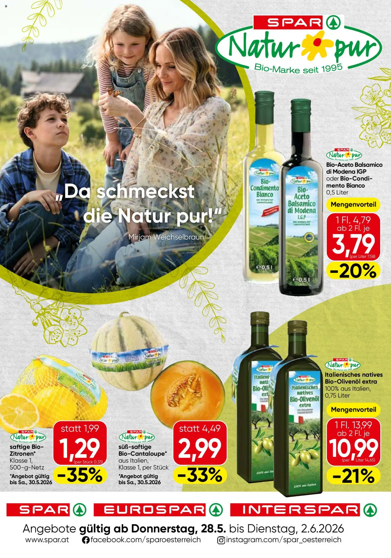 Spar Natur*pur gültig ab 28.05.2026 | Seite: 1