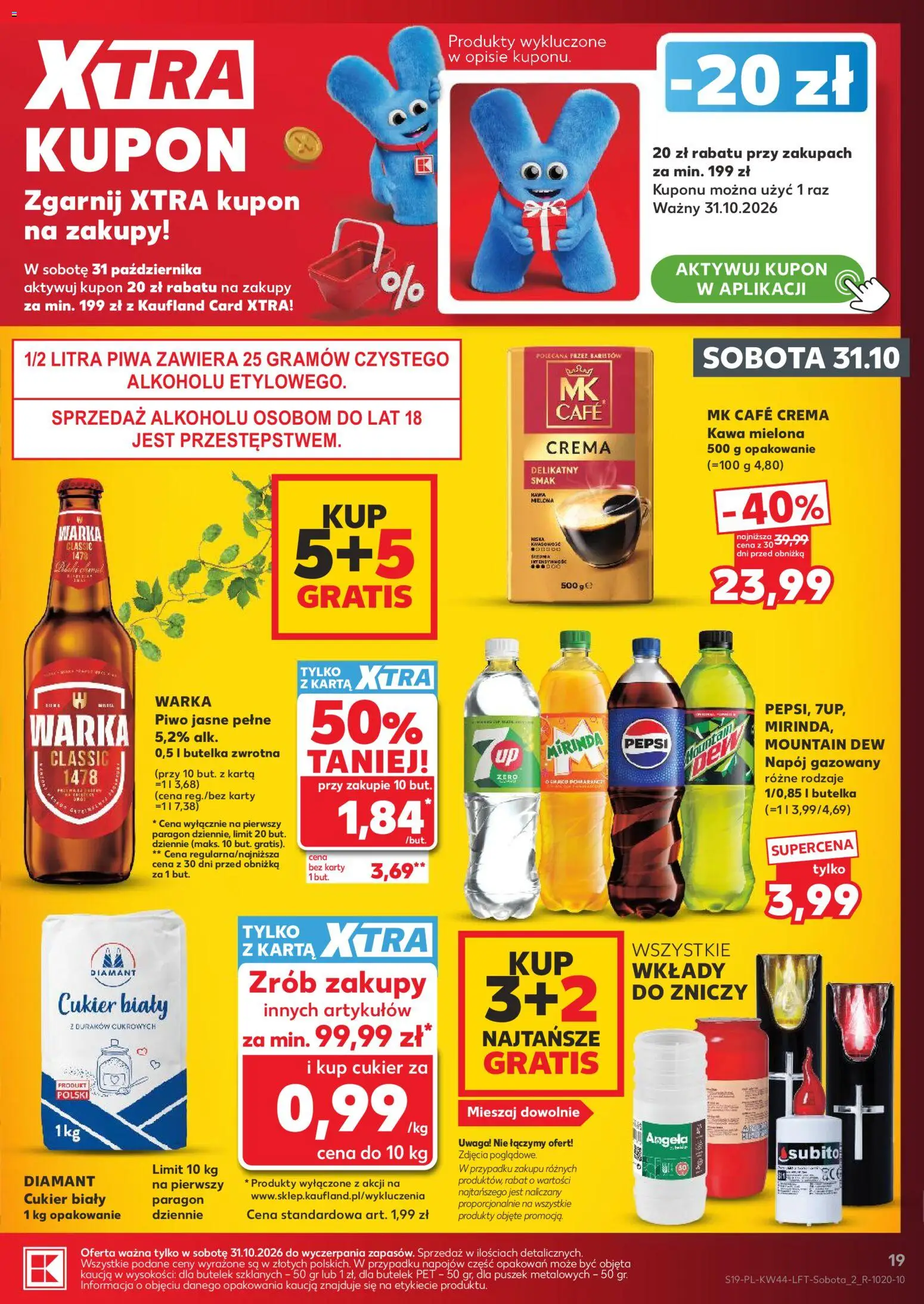 Kaufland Polsko leták od 29.10.2026 | Strana: 19 | Produkty: Pepsi, Mountain Dew, Mirinda, Karty