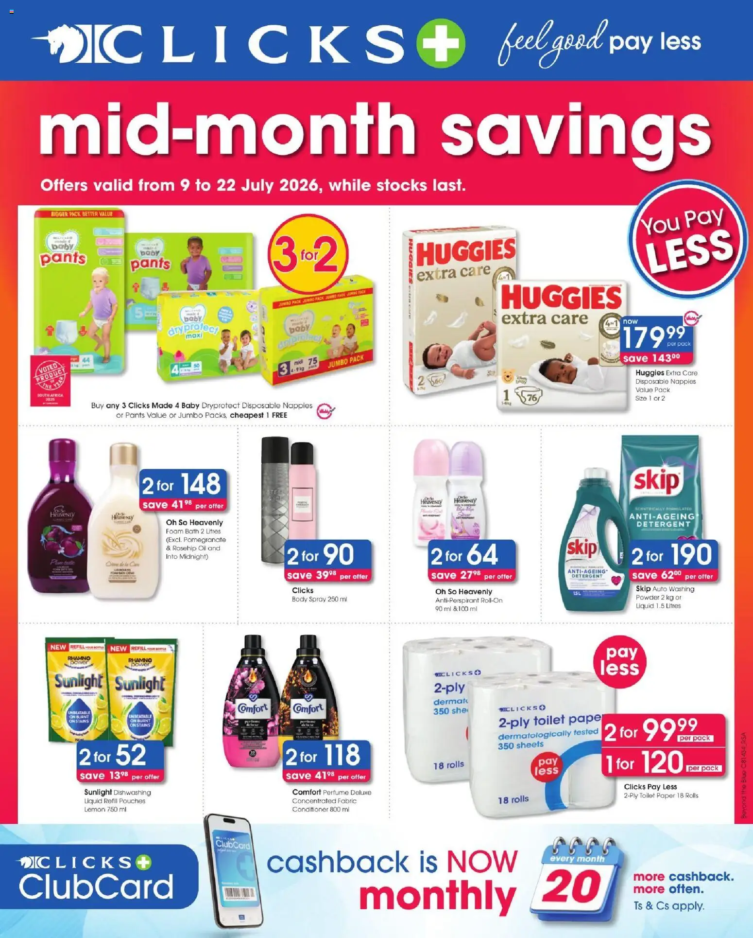 Clicks Specials (09/07/2026 catalogue cover