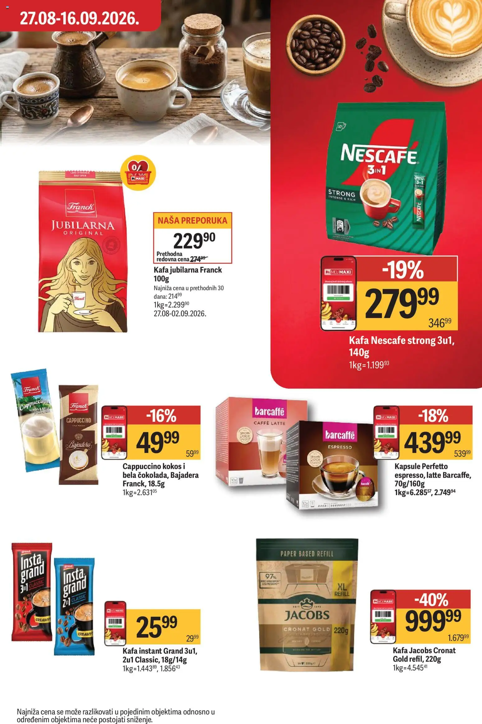 Maxi katalog - važi od 03.09.2026 | Strana: 24 | Proizvode: Kapsule, Kokos, Kafa, Nescafé