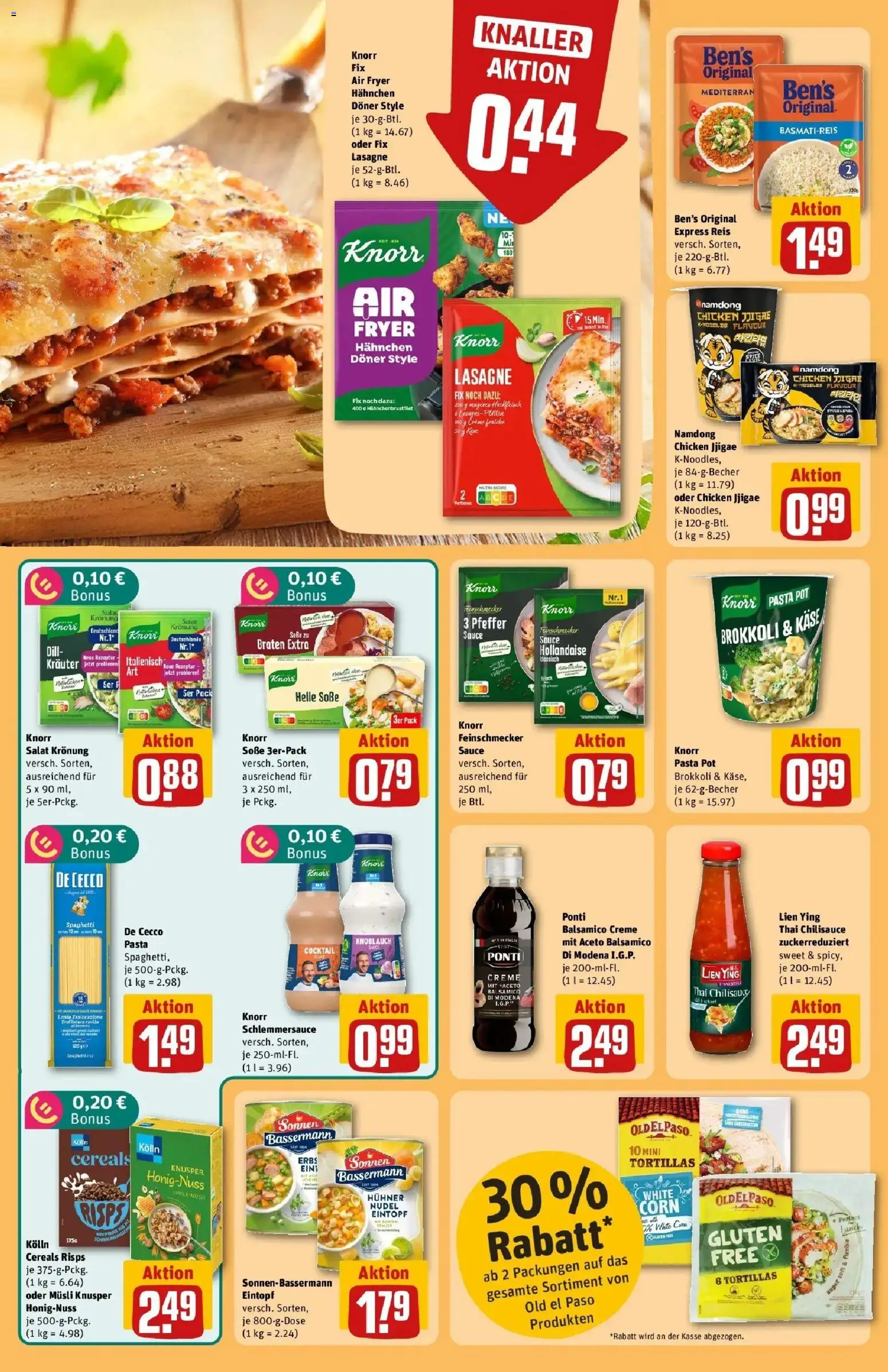 REWE Prospekt ab 03.08.2026 zum Blättern » Angebote | Seite: 22 | Produkte: Kolln, Basmatireis, Salat, Hackfleisch