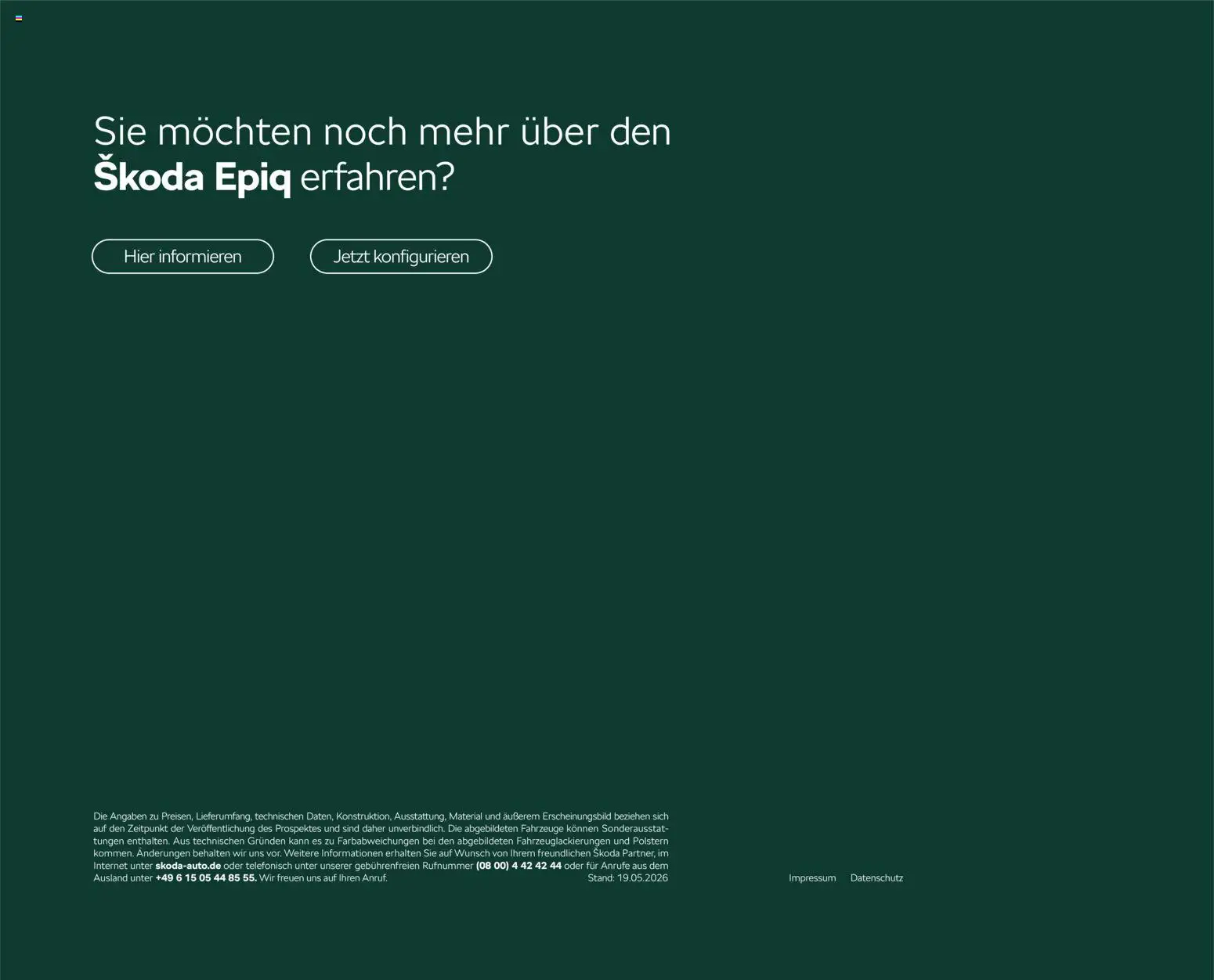 Škoda Škoda Epiq Preisliste – gültig ab 20.05.2026 | Seite: 12