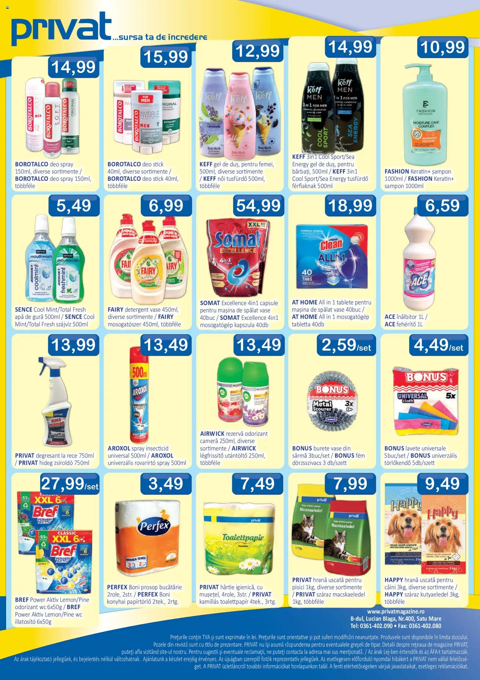 Noul catalog CBA – valabil de la 14.08.2026 | Pagină: 4 | Produse: Deo spray, Sport, Apă de gură, Detergent
