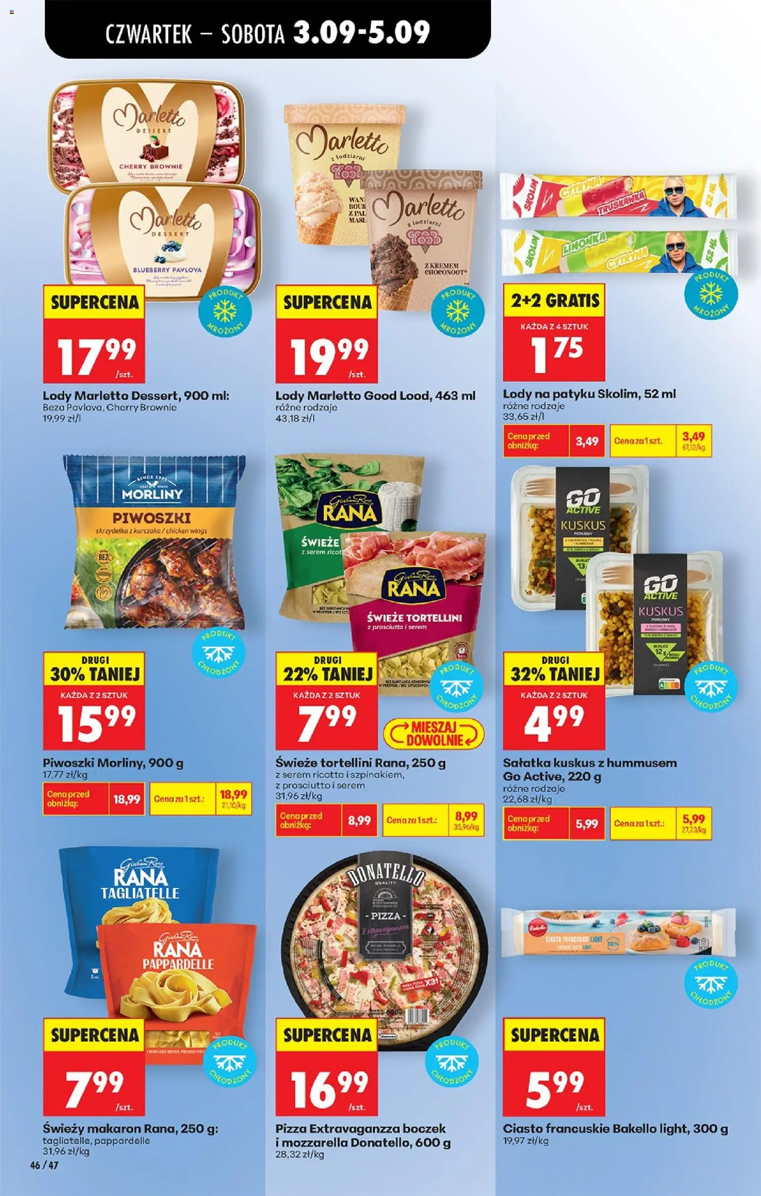 Biedronka Polsko leták - Codziennie niskie ceny od 03.09.2026 | Strana: 52 | Produkty: Pizza, Tortellini, Brownie, Kuskus