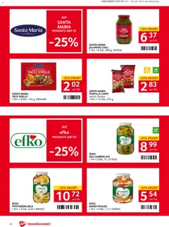 Transgourmet Flugblatt ab 13.07.2026 gültig | Seite: 22 | Produkte: Chips, Gurken, Chili