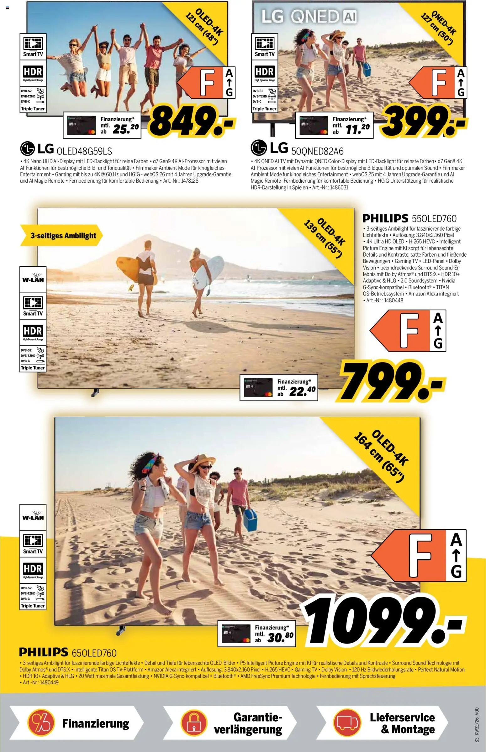 Medimax Prospekt – gültig ab 01.08.2026 | Seite: 3 | Produkte: LG, Philips, Smart TV, Soundsystem