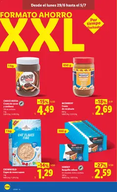 Vista previa CROWNFIELD Copos de avena suaves, 100% whole grain válido desde el 29/06/2026 | Página: 20 | Productos: Leche, Crema de cacao, Crema, Copos