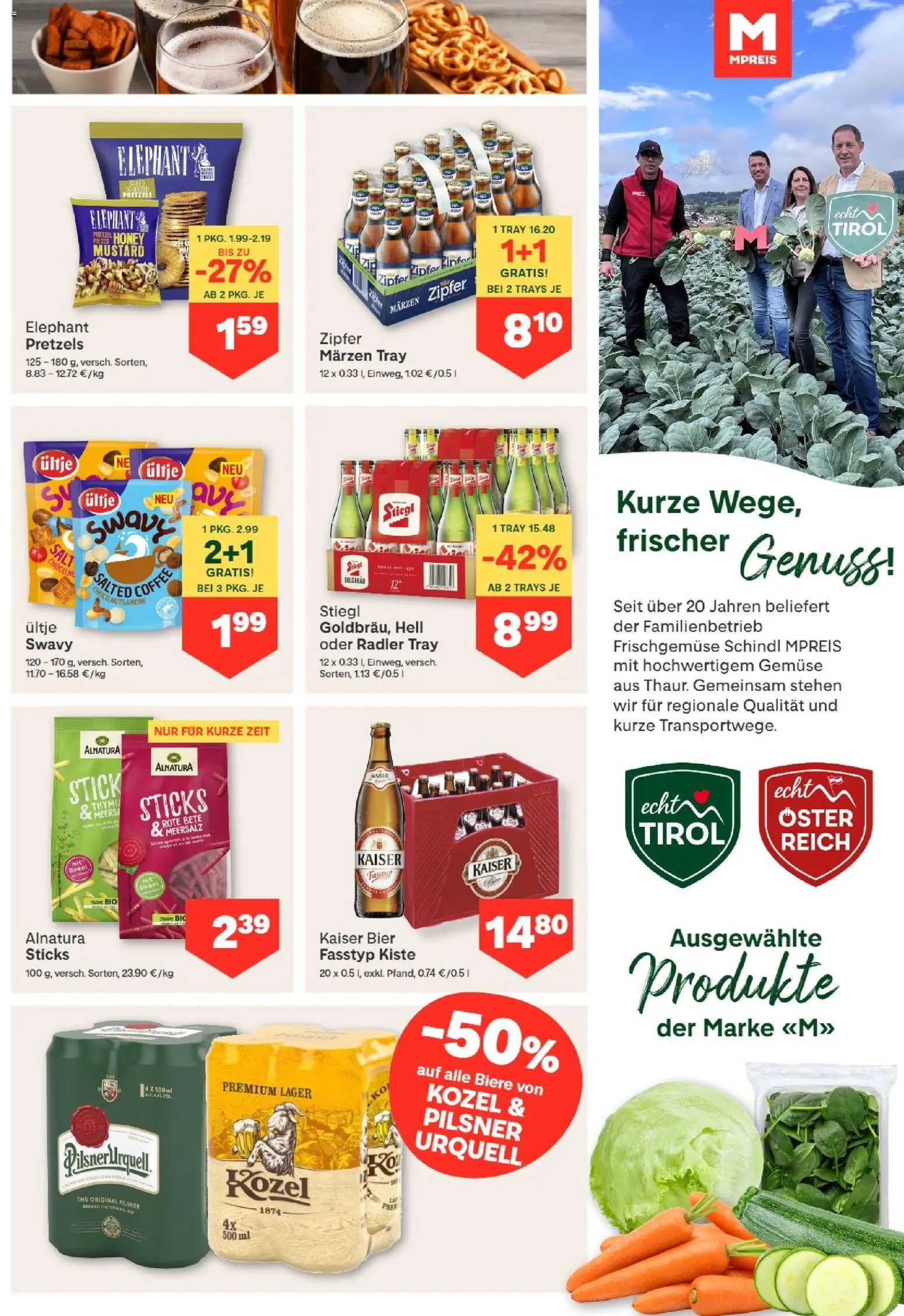 MPREIS Dellach im Drautal gültig ab 17.09.2026 | Seite: 9 | Produkte: Gemüse, Radler, Bier