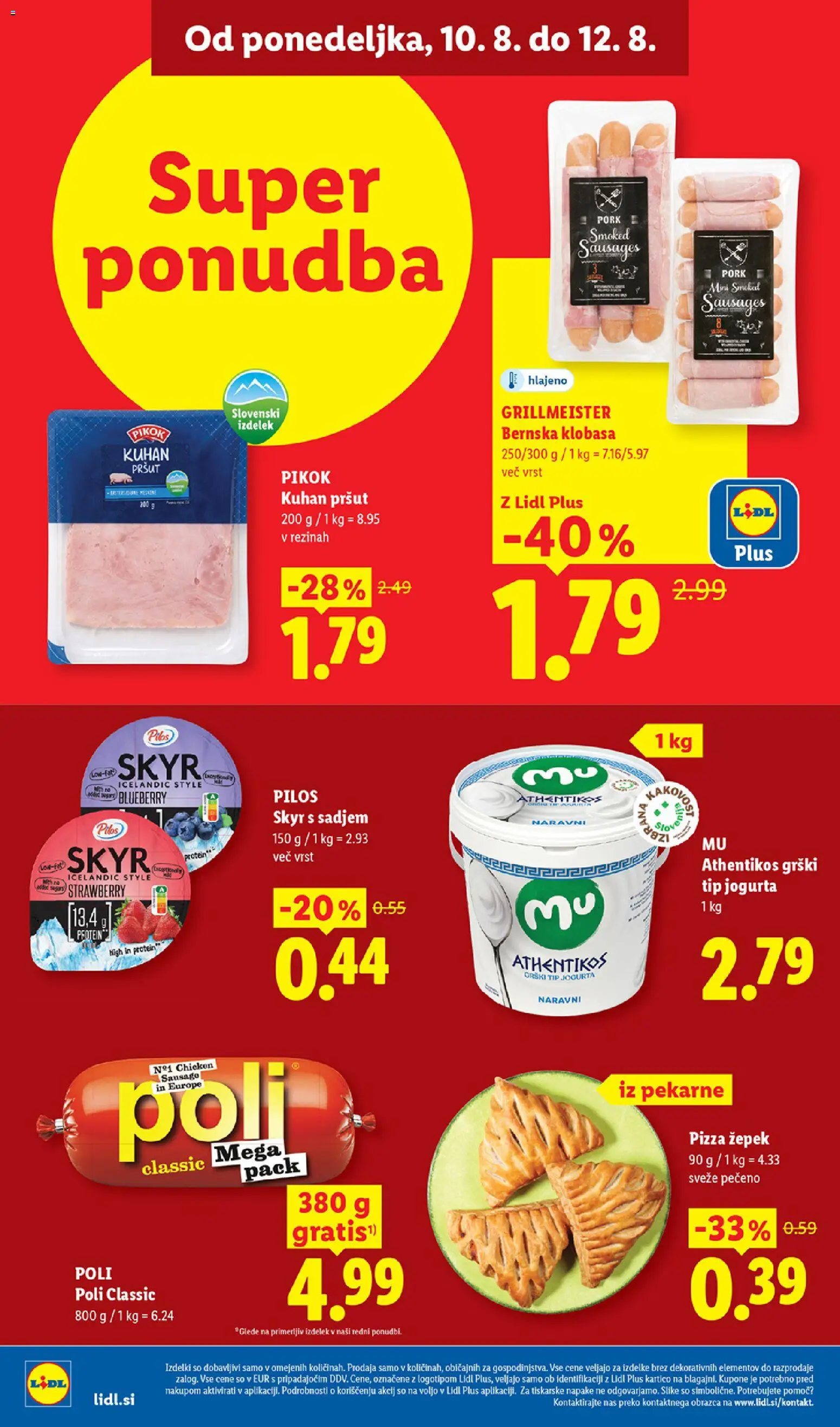 Novi Lidl katalog ponudbe – veljaven od 06.08.2026 | Stran: 46 | Izdelki: Pršut, Skyr