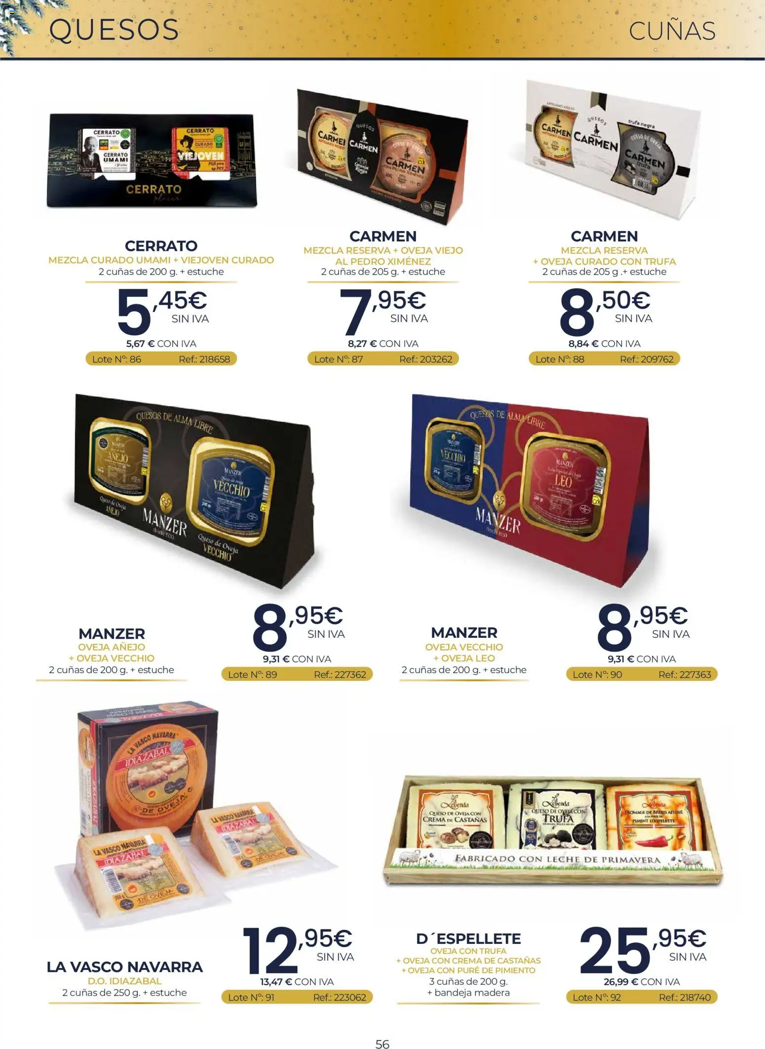 Makro Lotes y Cestas Navidad Centro │ válido desde el 03/09/2026 | Página: 56 | Productos: Puré, Queso, Pimiento, Bandeja