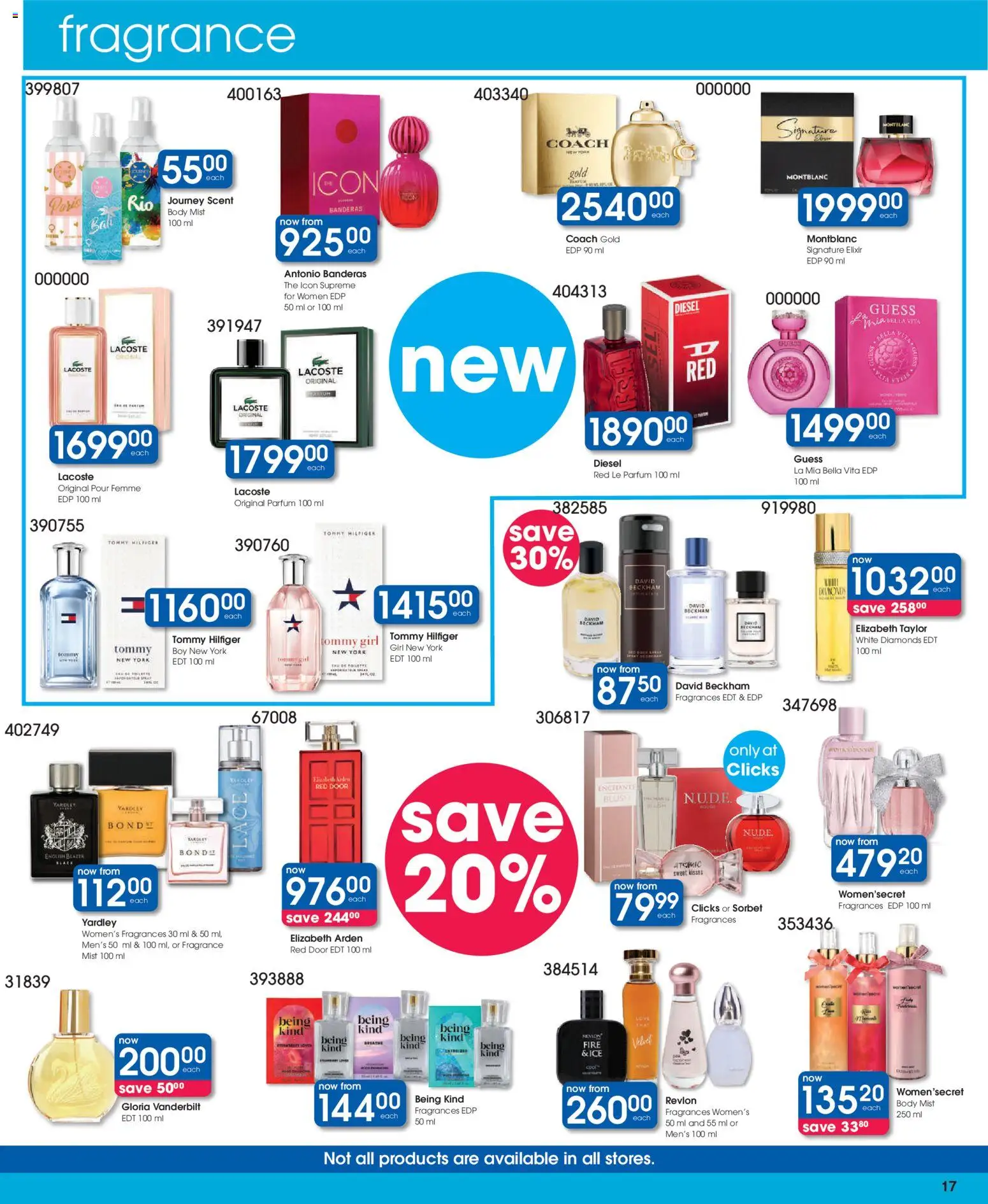 New Clicks catalogue – valid from 11.03.2026 | Page: 17 | Products: Blazer, Fragrance