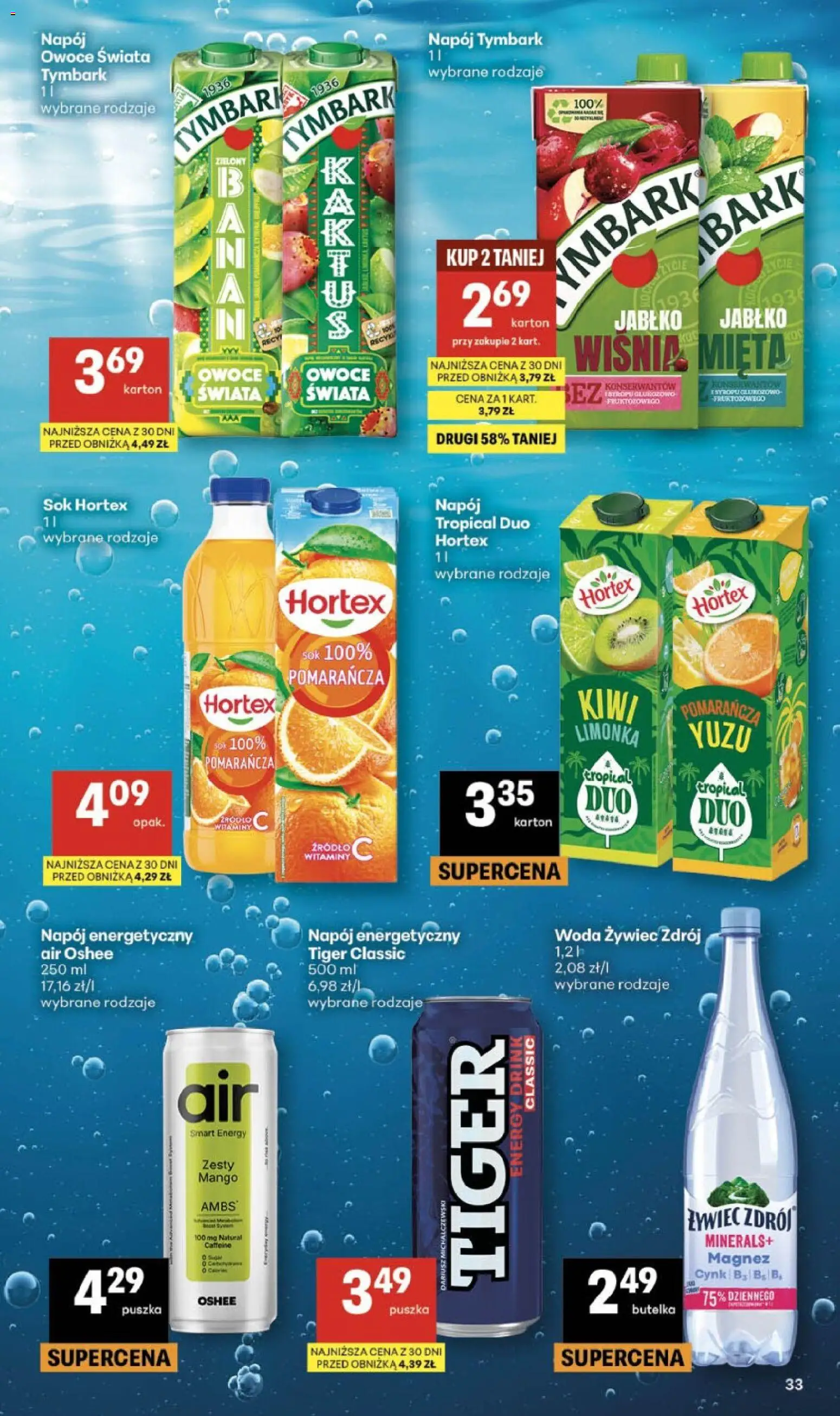 Delikatesy Centrum gazetka od 07.05.2026 | Strona: 33 | Produkty: Limonka, Sok, Kiwi, Woda