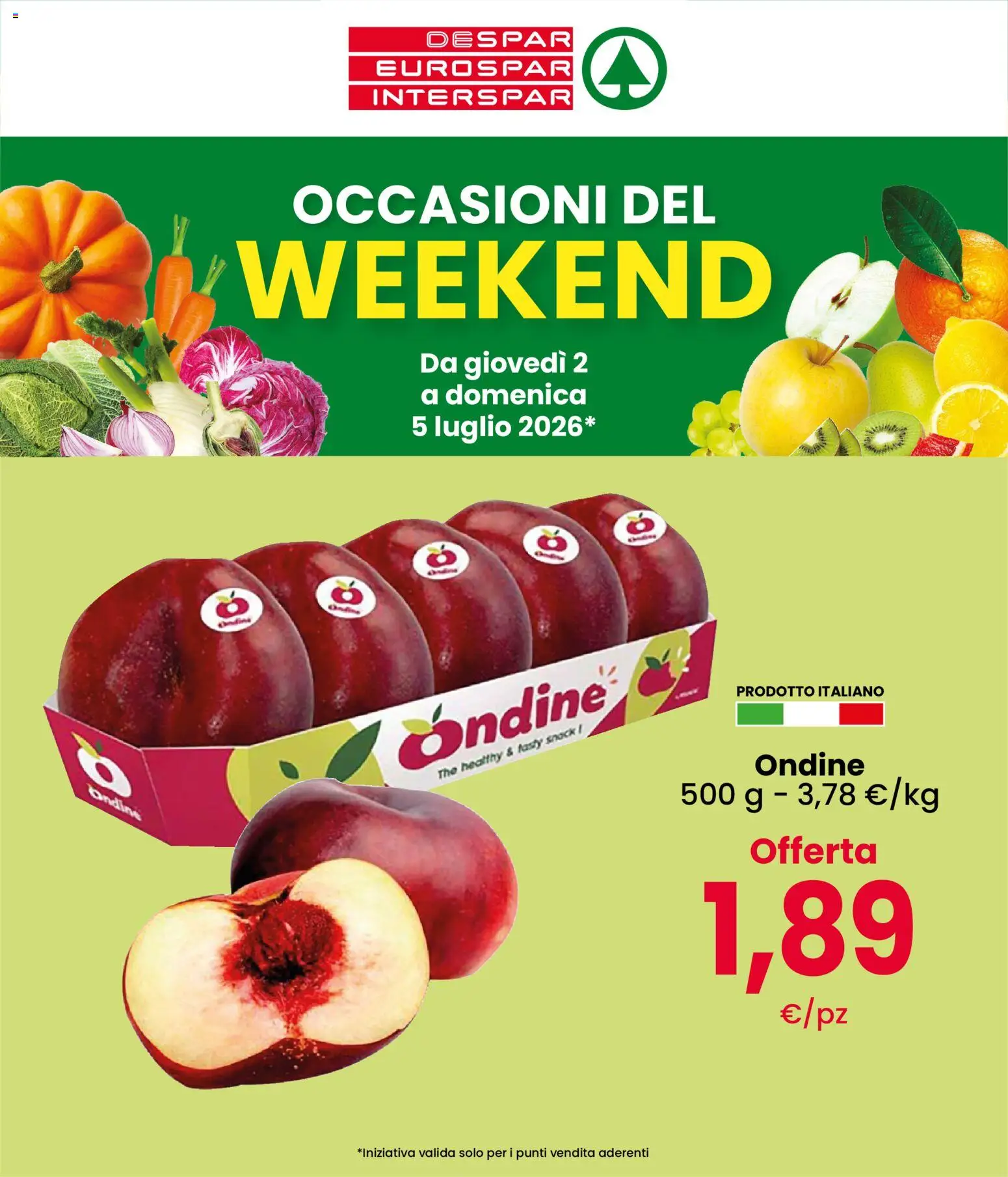 Volantino Interspar del 02/07/2026 | Pagina: 1 | Prodotti: The