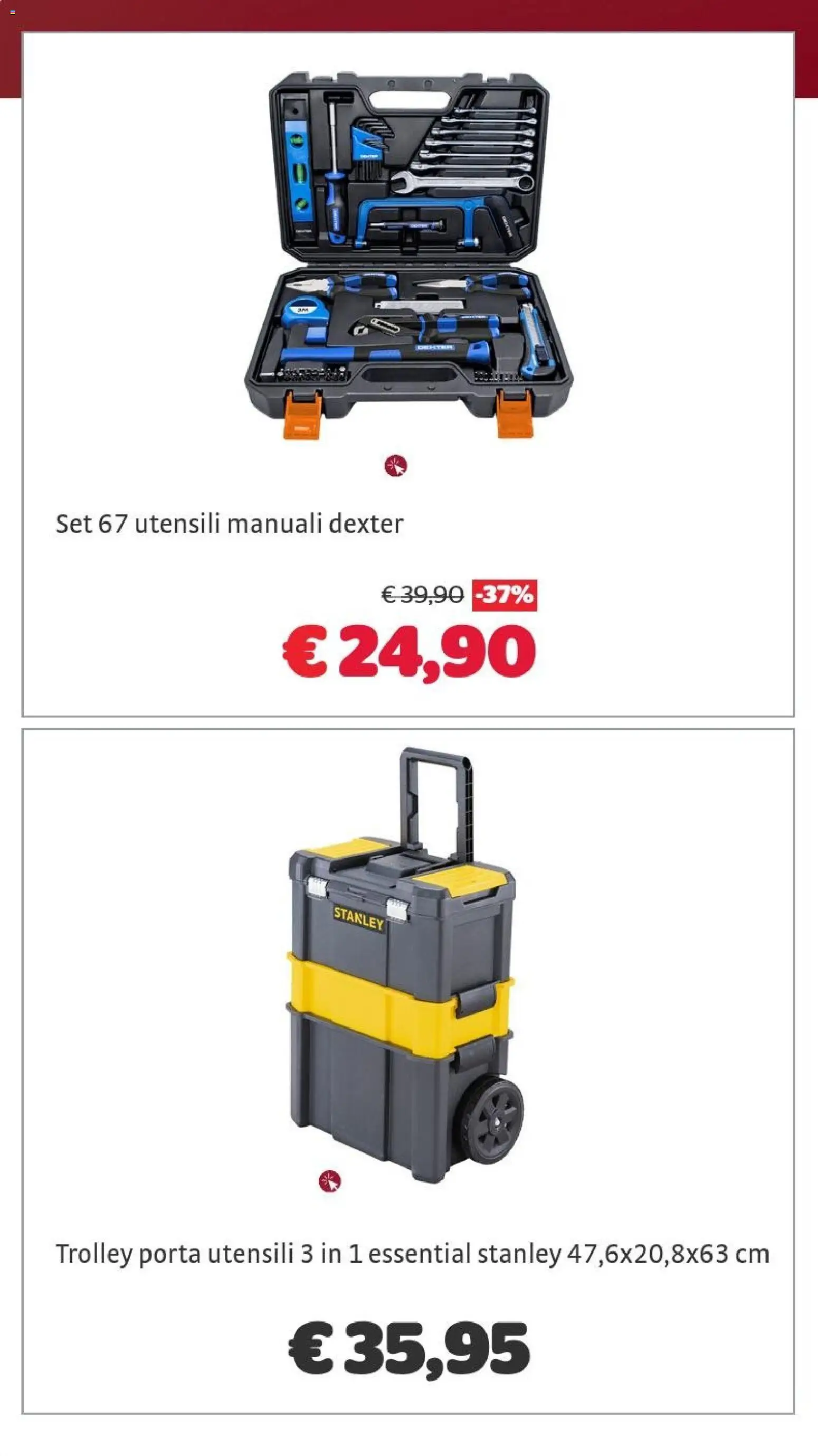 Volantino Brico Center del 02/09/2026 | Pagina: 8 | Prodotti: Porta, Utensili manuali, Trolley