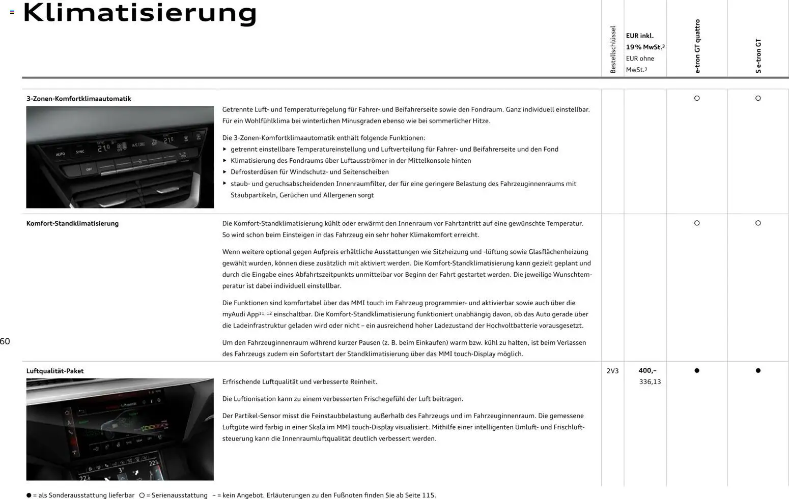 Audi e-tron GT – gültig ab 28.10.2025 | Seite: 60