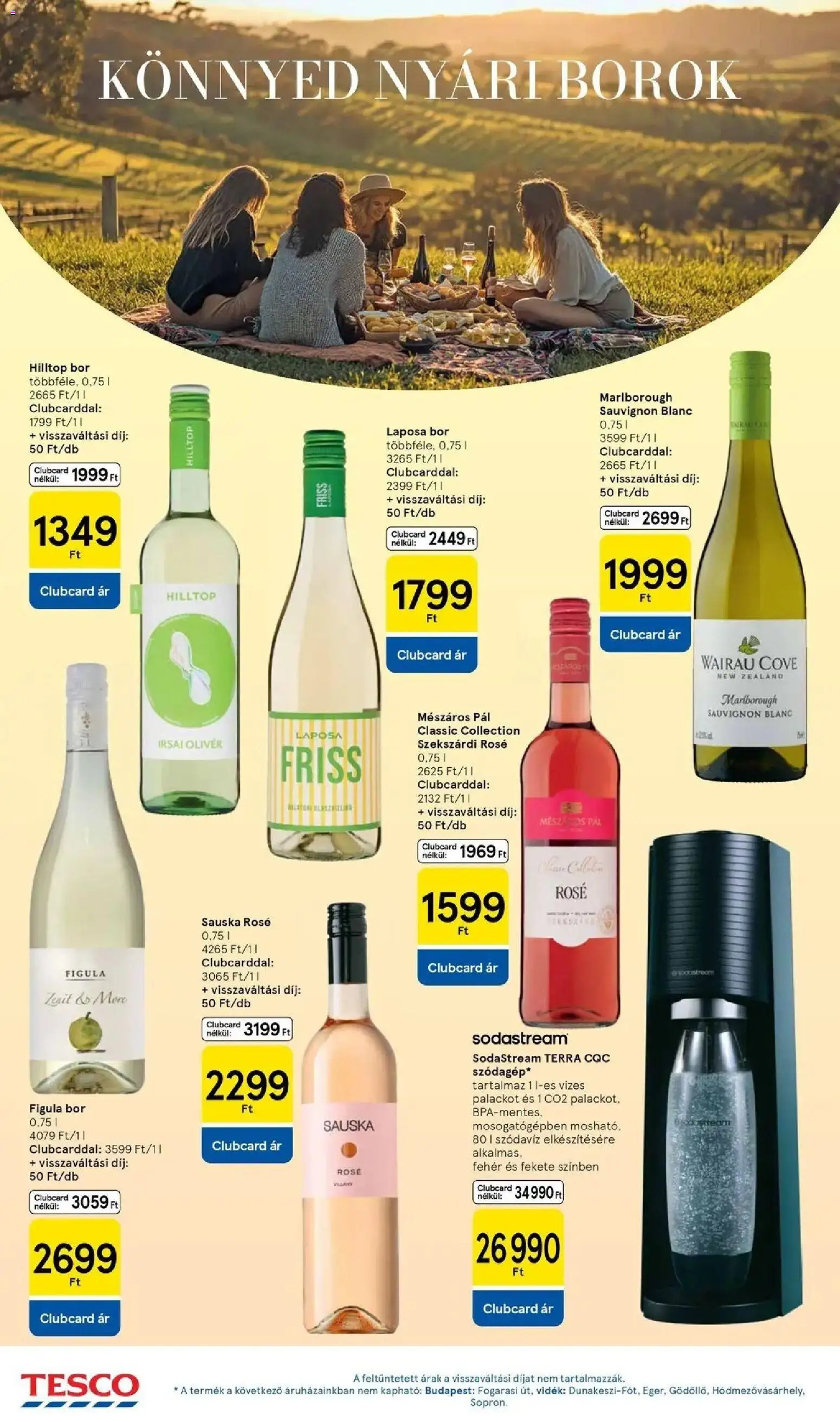 Tesco akciós ujság - amely érvényes a következő dátumtól: 2026.08.18. | Oldal: 20 | Termékek: Irsai Olivér, Bor, Rosé