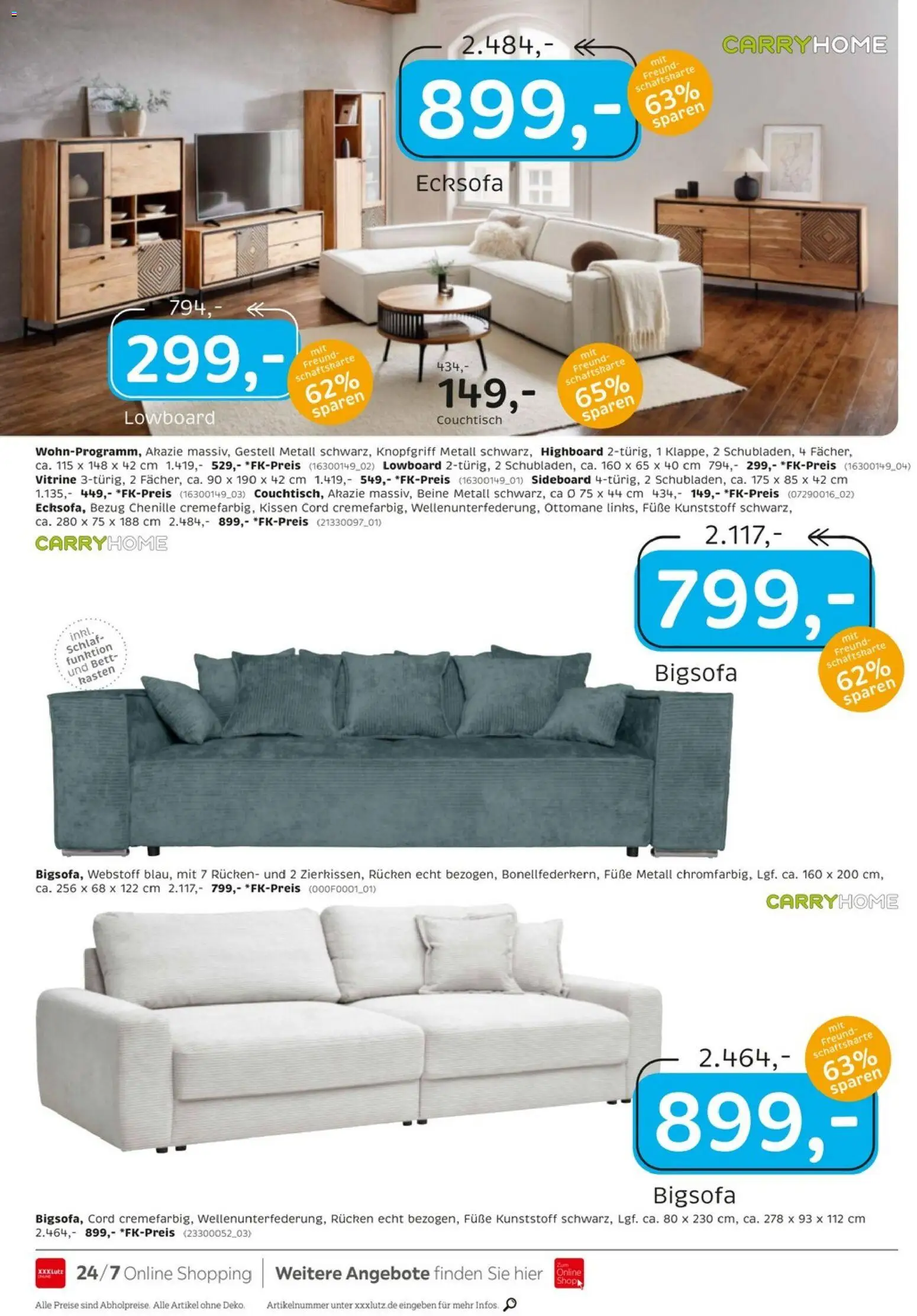 XXXLutz Junges Wohnen – gültig ab 25.07.2026 | Seite: 4 | Produkte: Sideboard, Lowboard, HIghboard, Kissen