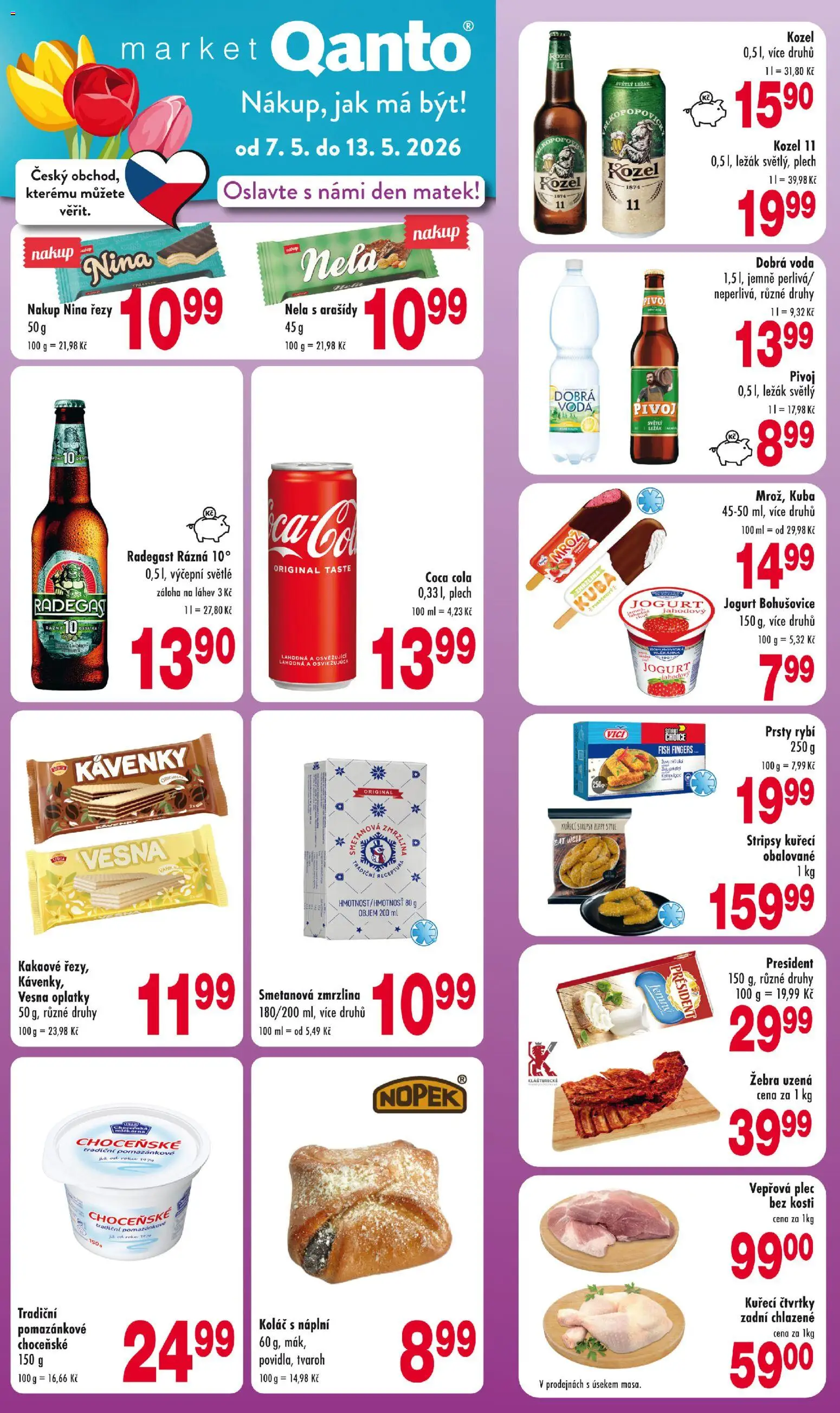 Astur & Qanto leták od 07.05.2026 | Strana: 1 | Produkty: Pivo, Coca cola, Arašídy, Láhev