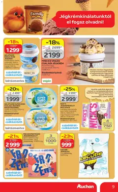 Auchan Jégkrém ajánlataink - amely érvényes a következő dátumtól: 23.04.2026 | Oldal: 9