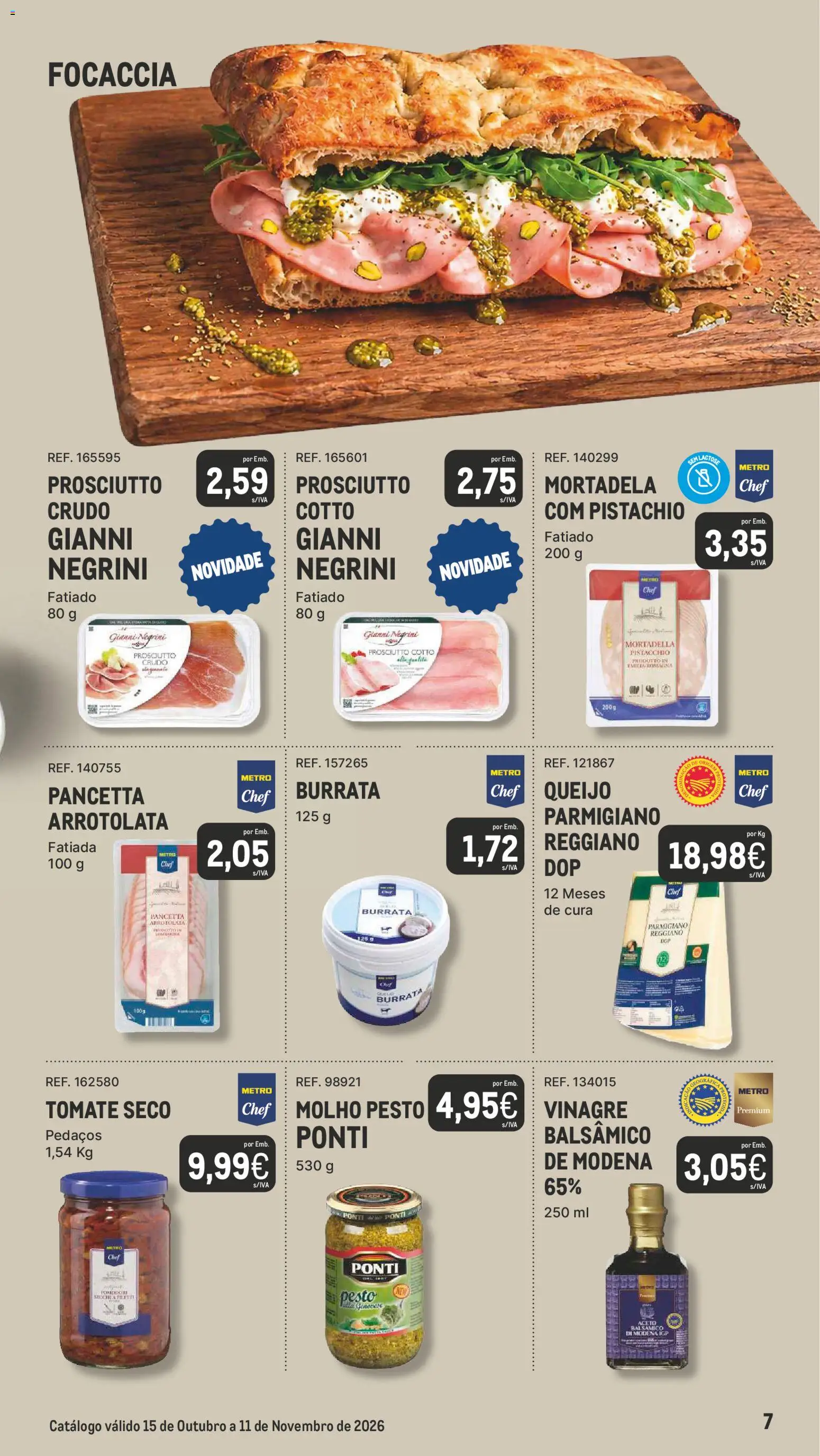 Makro Especial Tendências │ válido de 15/10/2026 | Página: 7 | Produtos: Vinagre, Queijo, Pancetta, Tomate