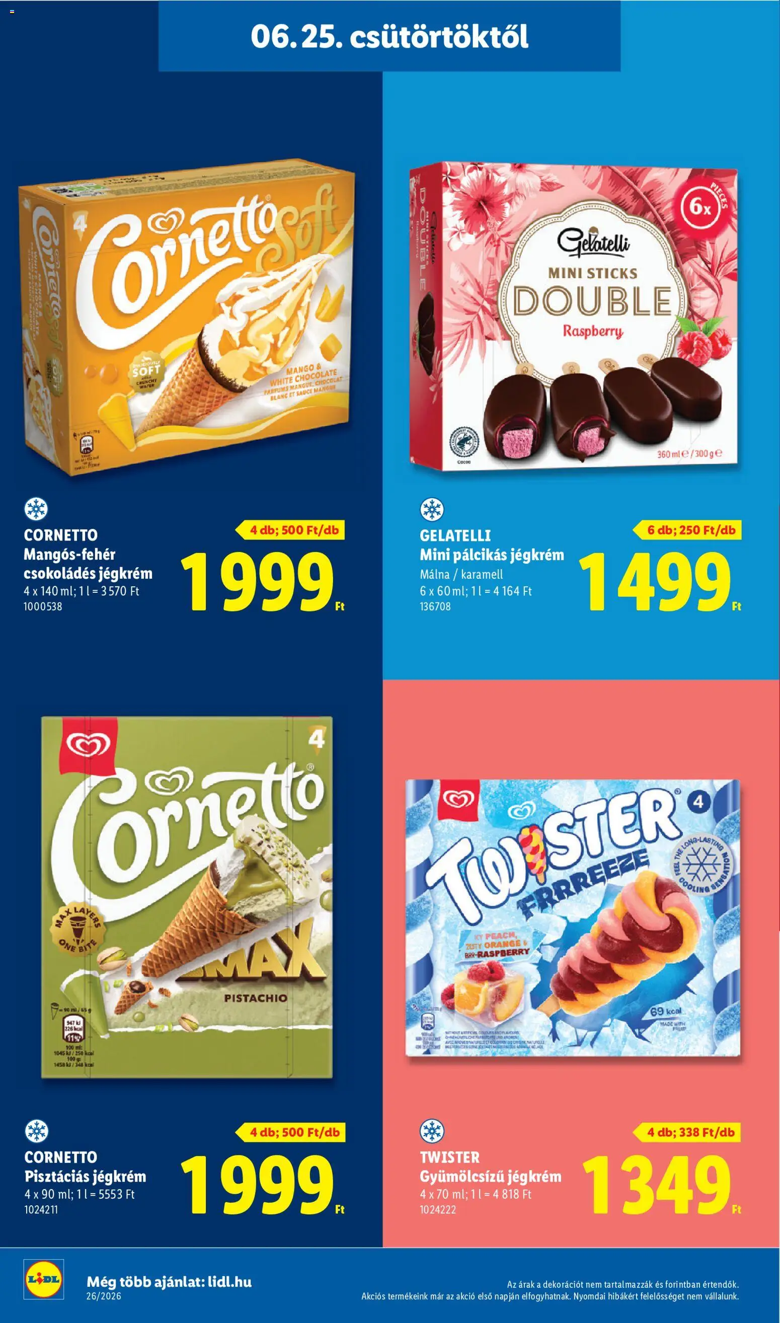 Lidl akciós ujság - amely érvényes a következő dátumtól: 25.06.2026 | Oldal: 22